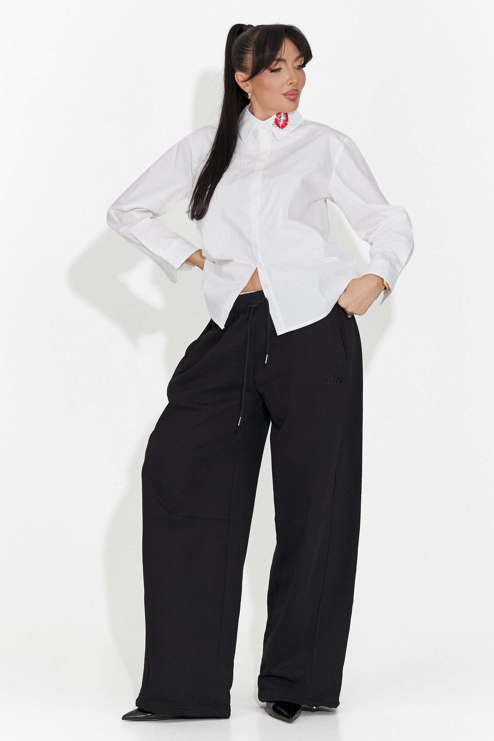 Elegáns fehér női ing Sienara Bogas