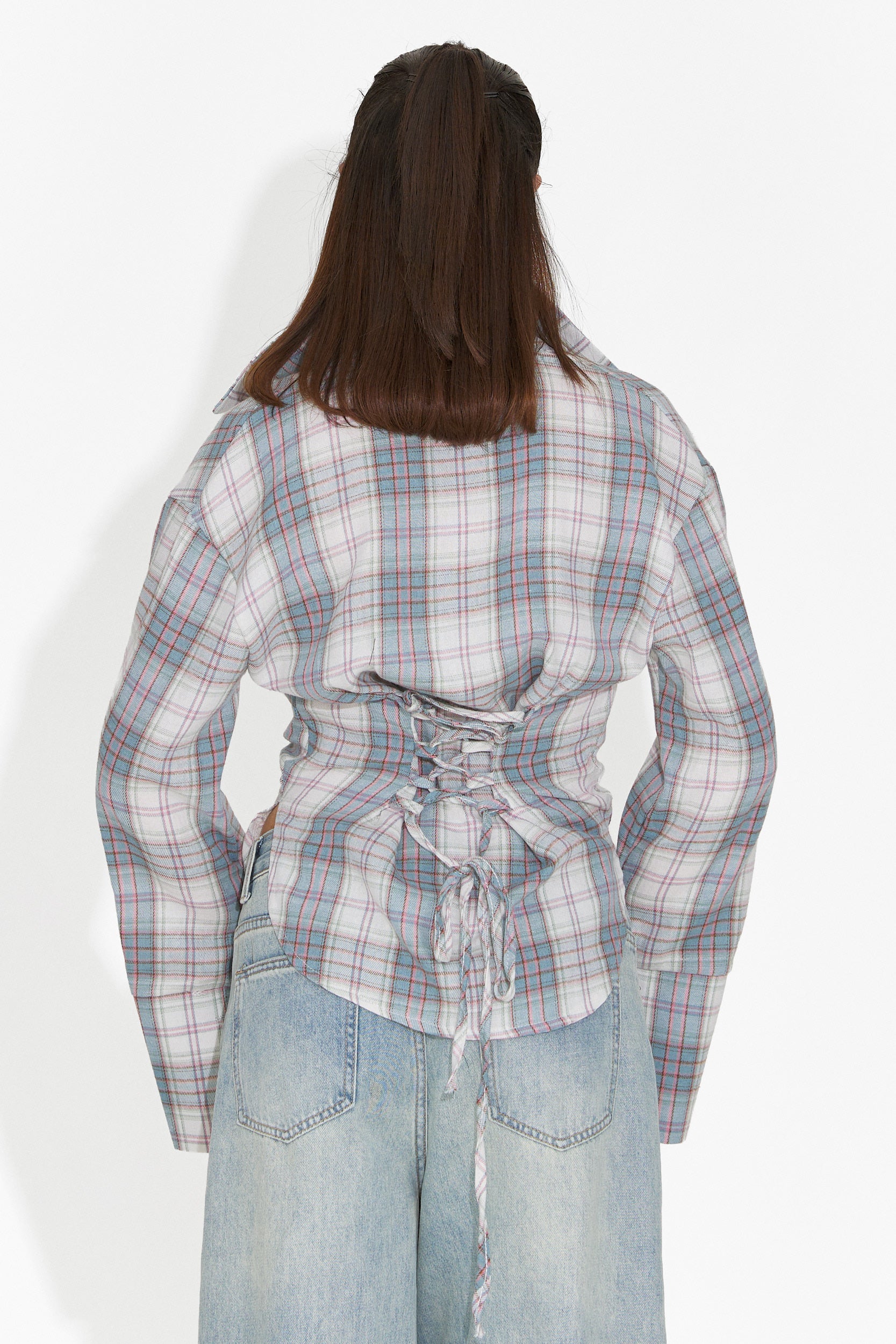 Elegáns világoskék női ing Hermiona Bogas