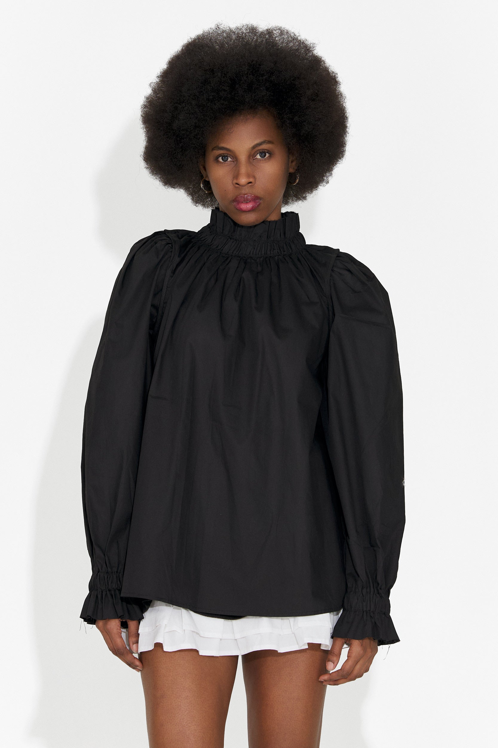 Floriana Bogas Elegáns Fekete Női Ing