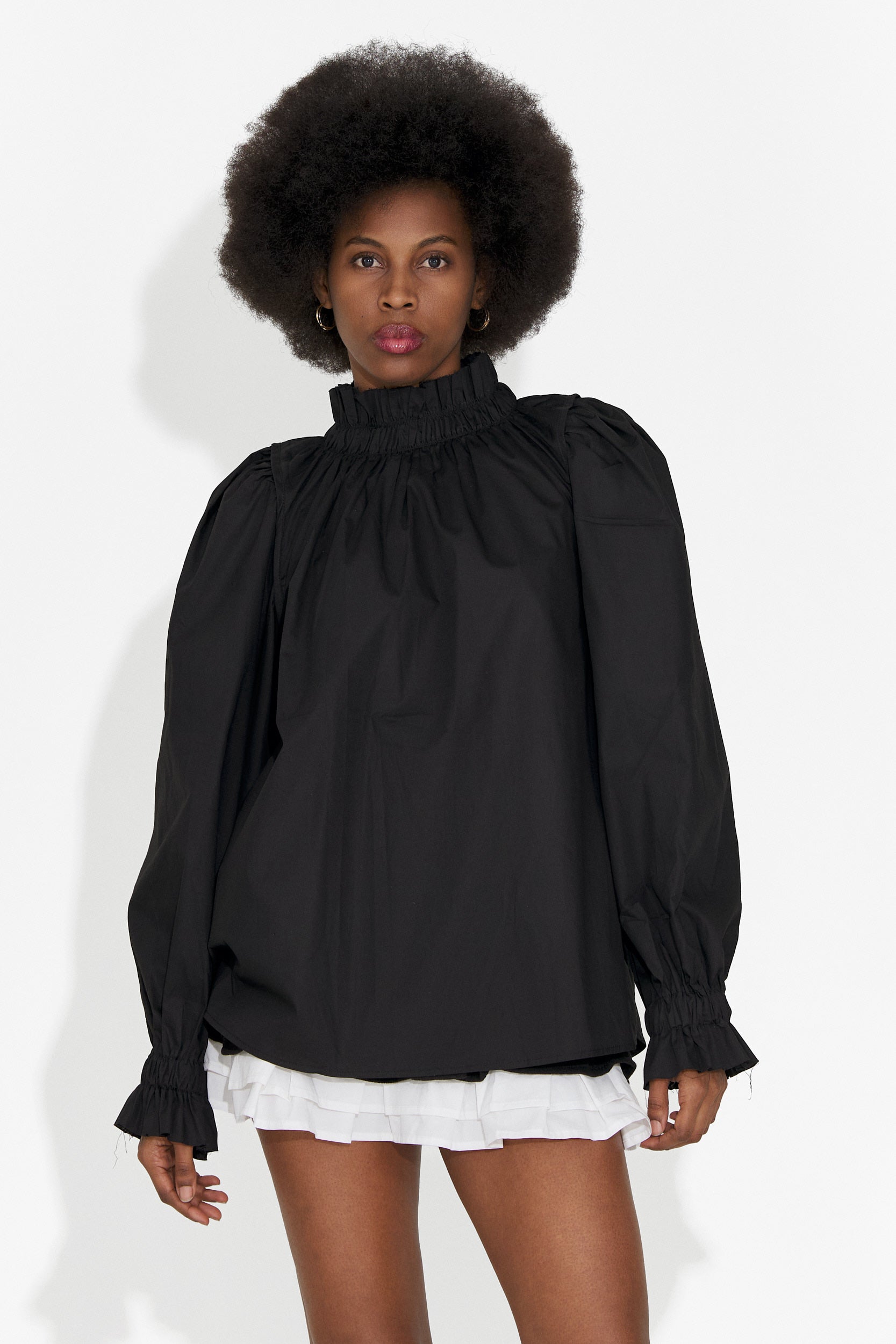 Elegáns fekete női ing Floriana Bogas