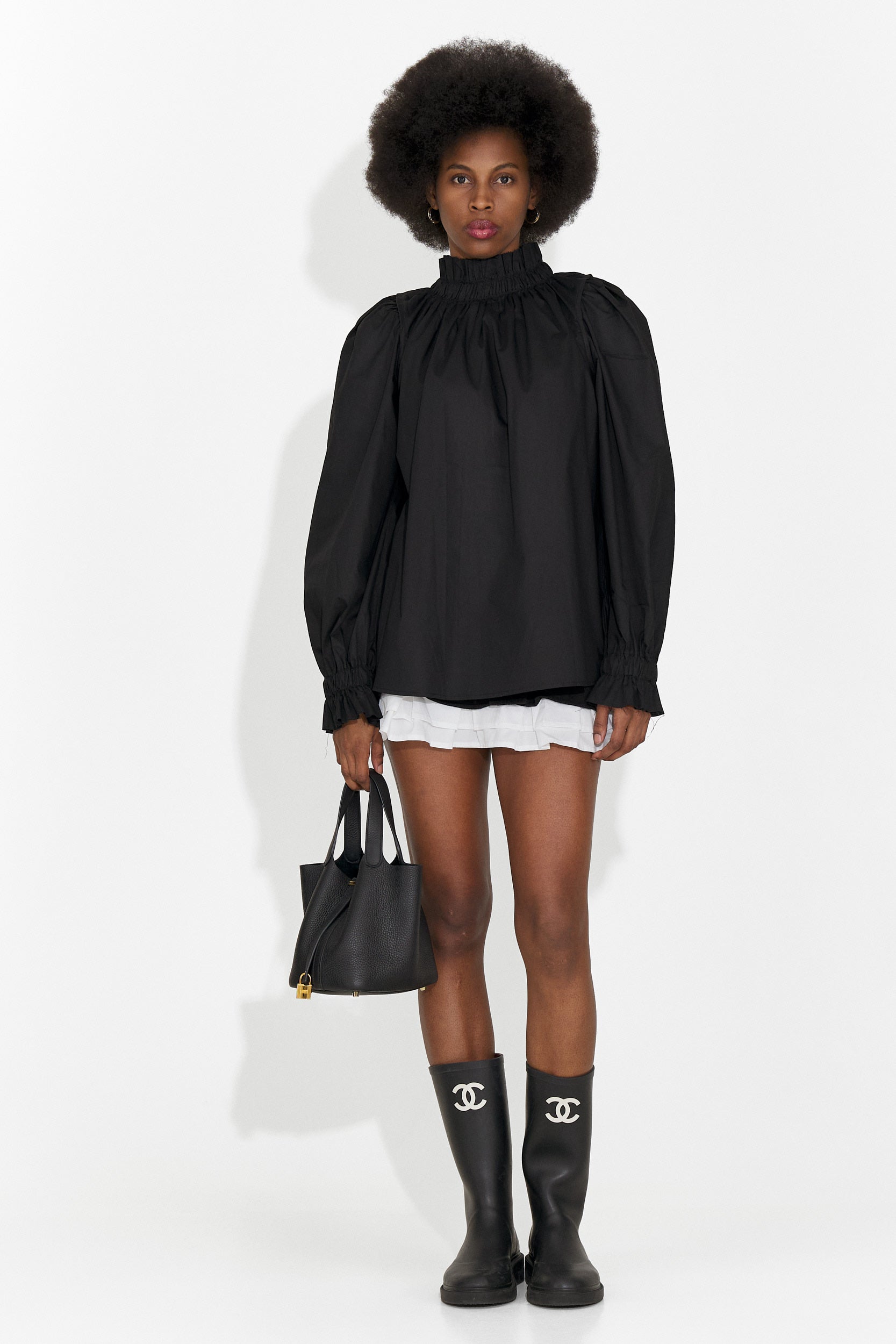 Floriana Bogas Elegáns Fekete Női Ing