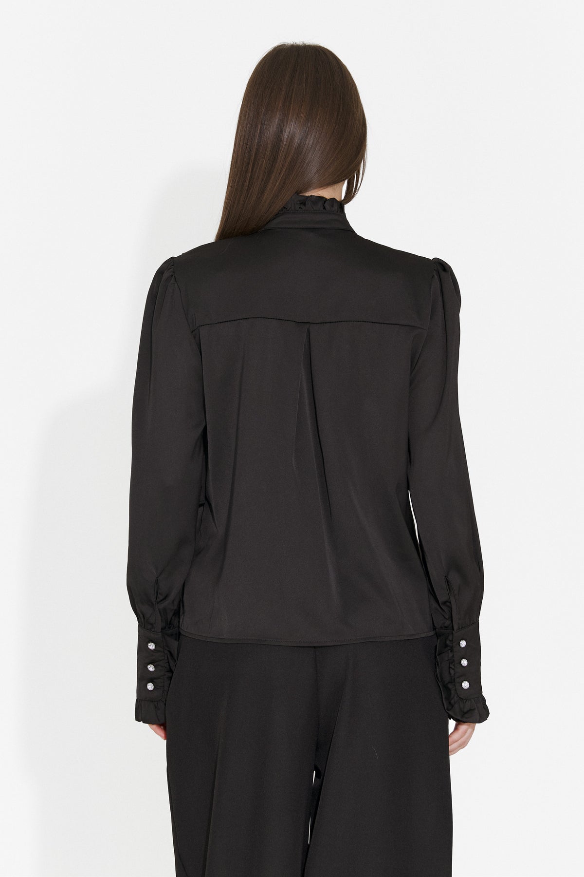 Camasa eleganta neagra Tranetova Bogas