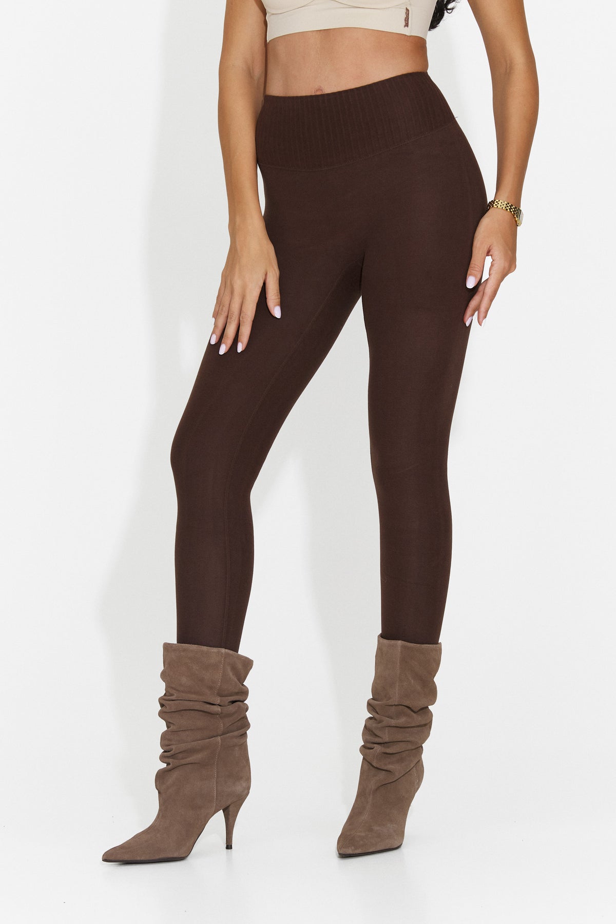 Colanti casual maro Crunivila Bogas