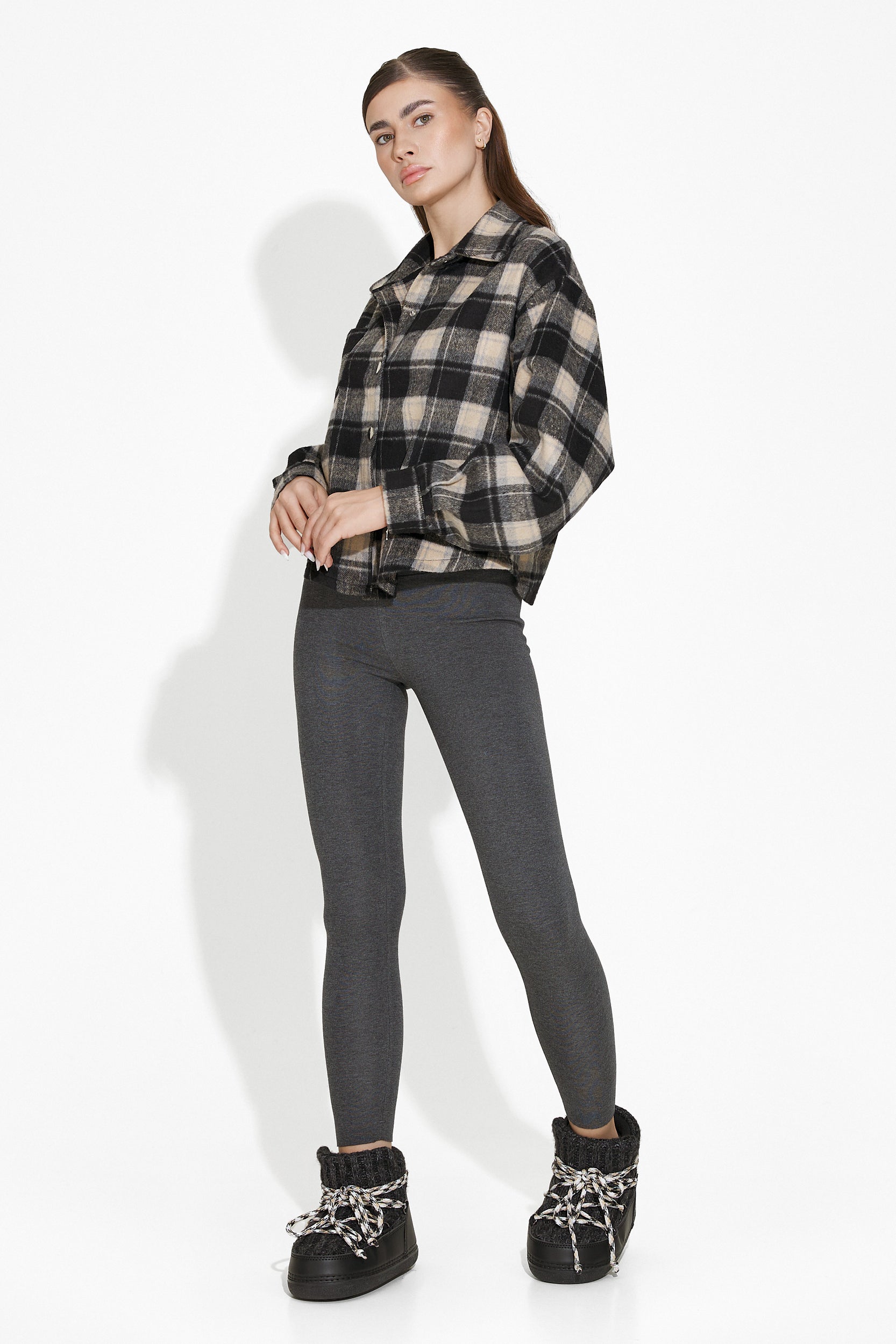 Teriana Bogas Kényelmes Szürke Női Leggings