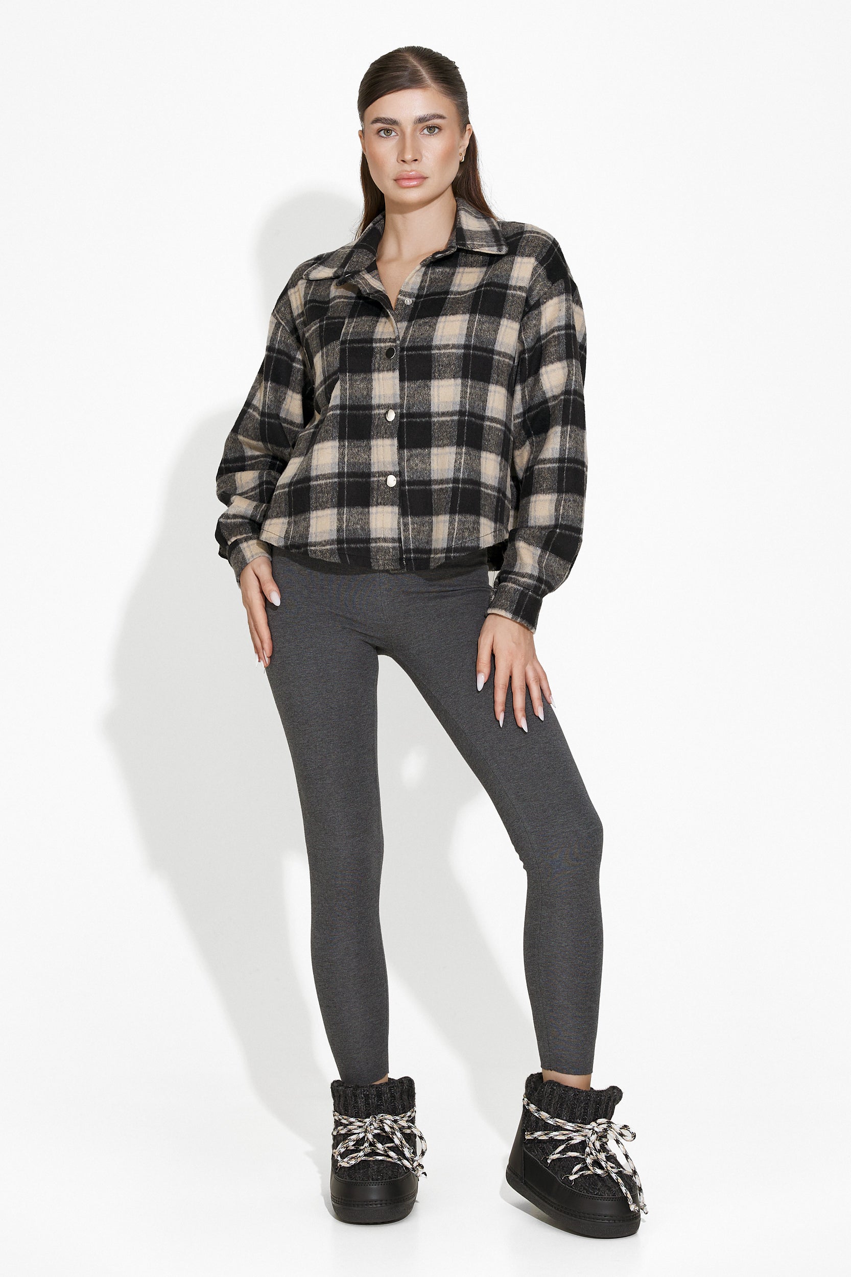 Teriana Bogas Kényelmes Szürke Női Leggings