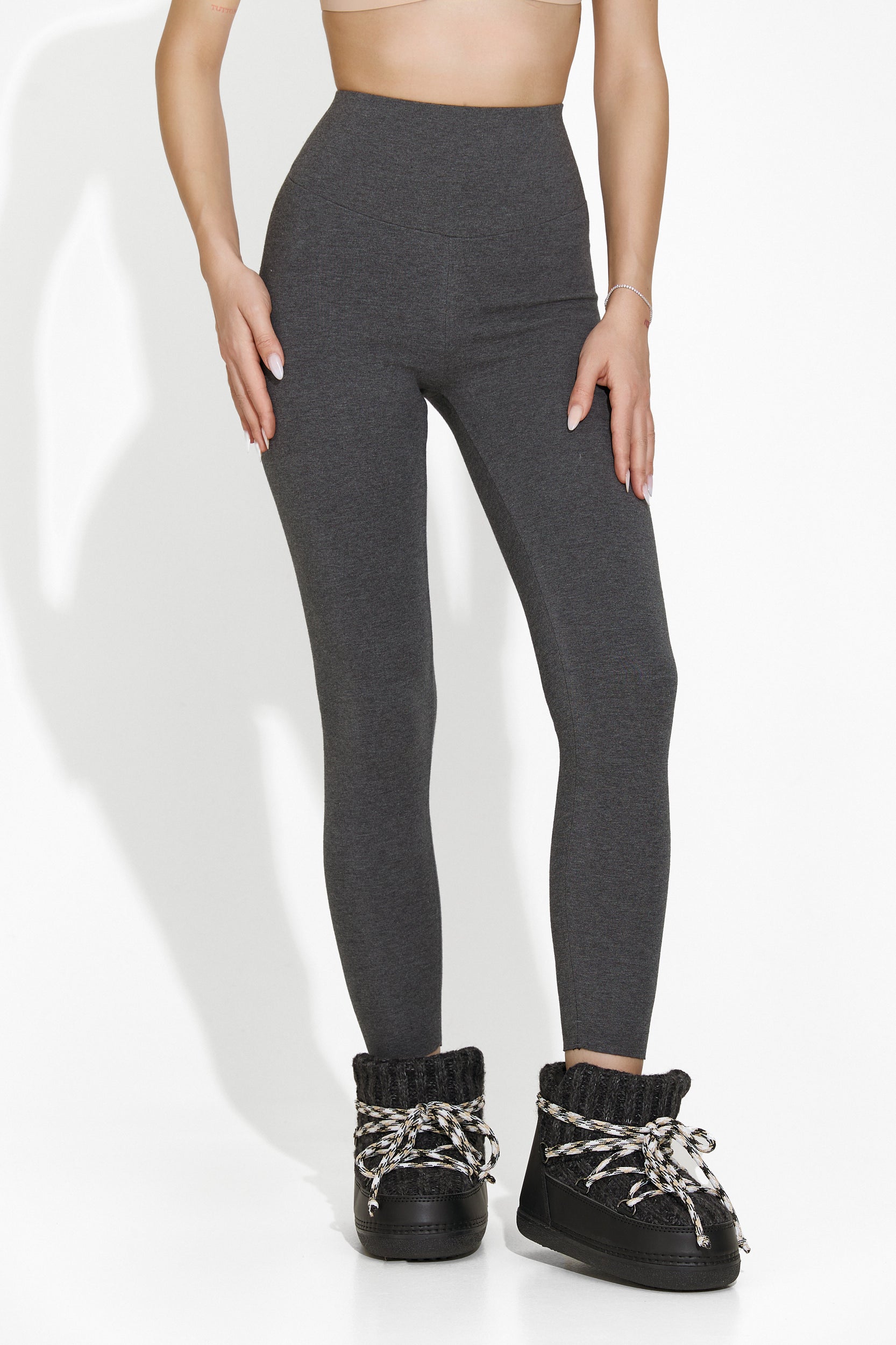 Teriana Bogas Kényelmes Szürke Női Leggings