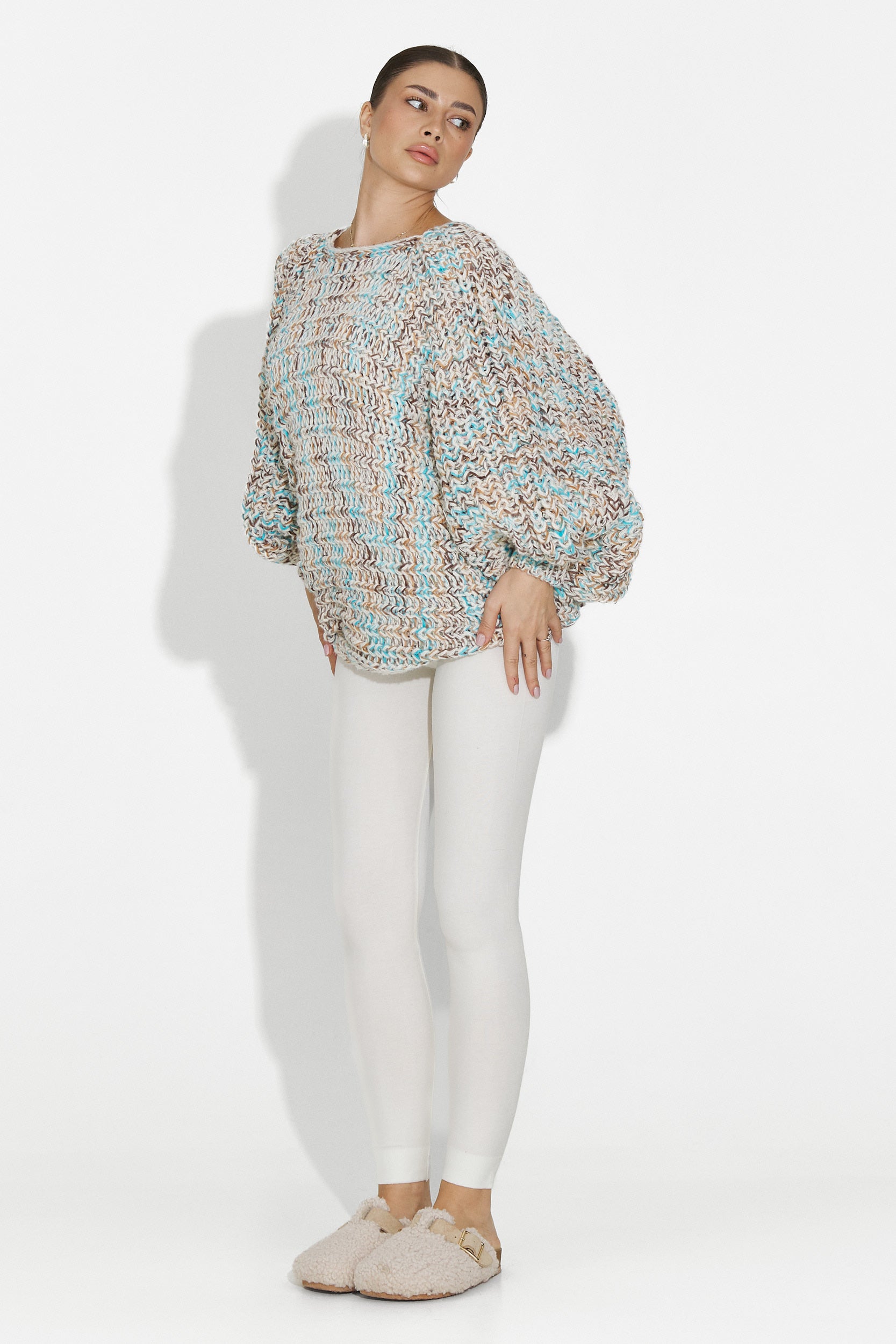 Otalira Bogas Beige Comfortlux Női Leggings