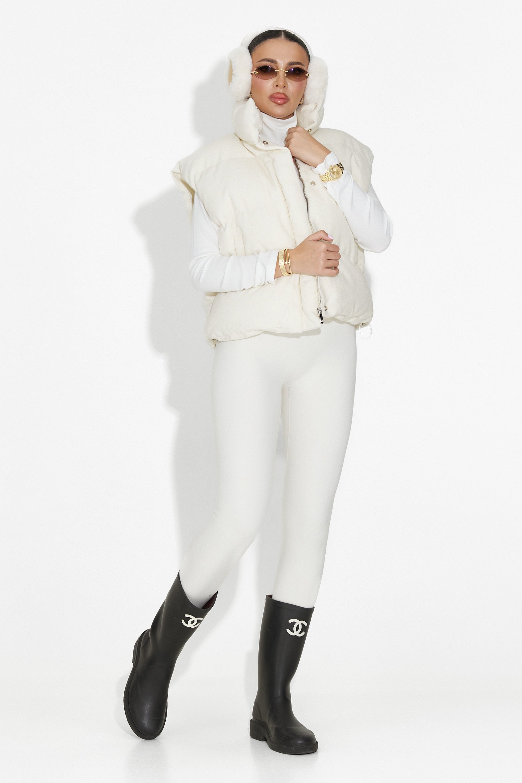 Michelina Bogas Bezsínű Meleg Kompressziós Harisnyanadrág