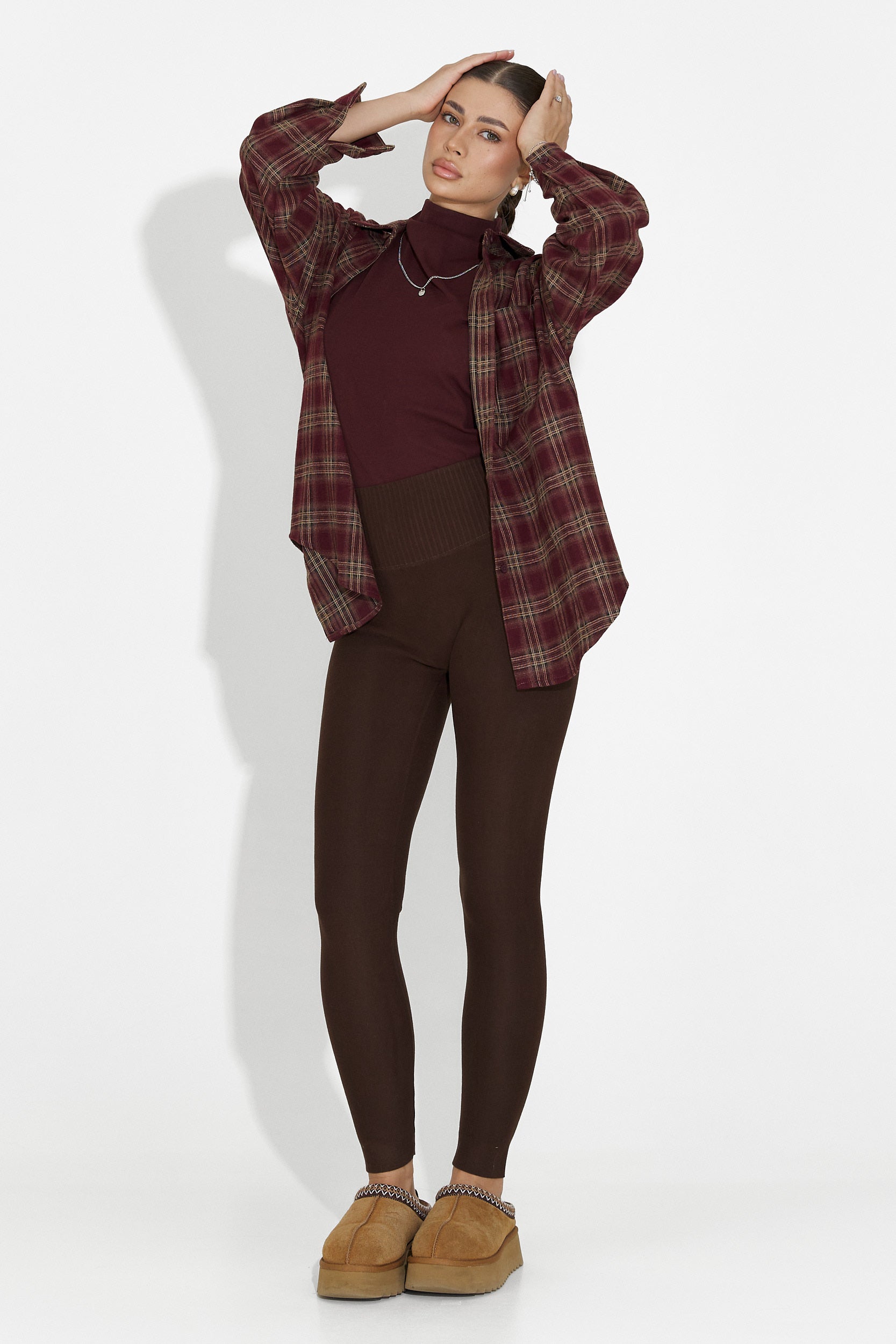 Michelina Bogas Barna Meleg Kompressziós Harisnyák