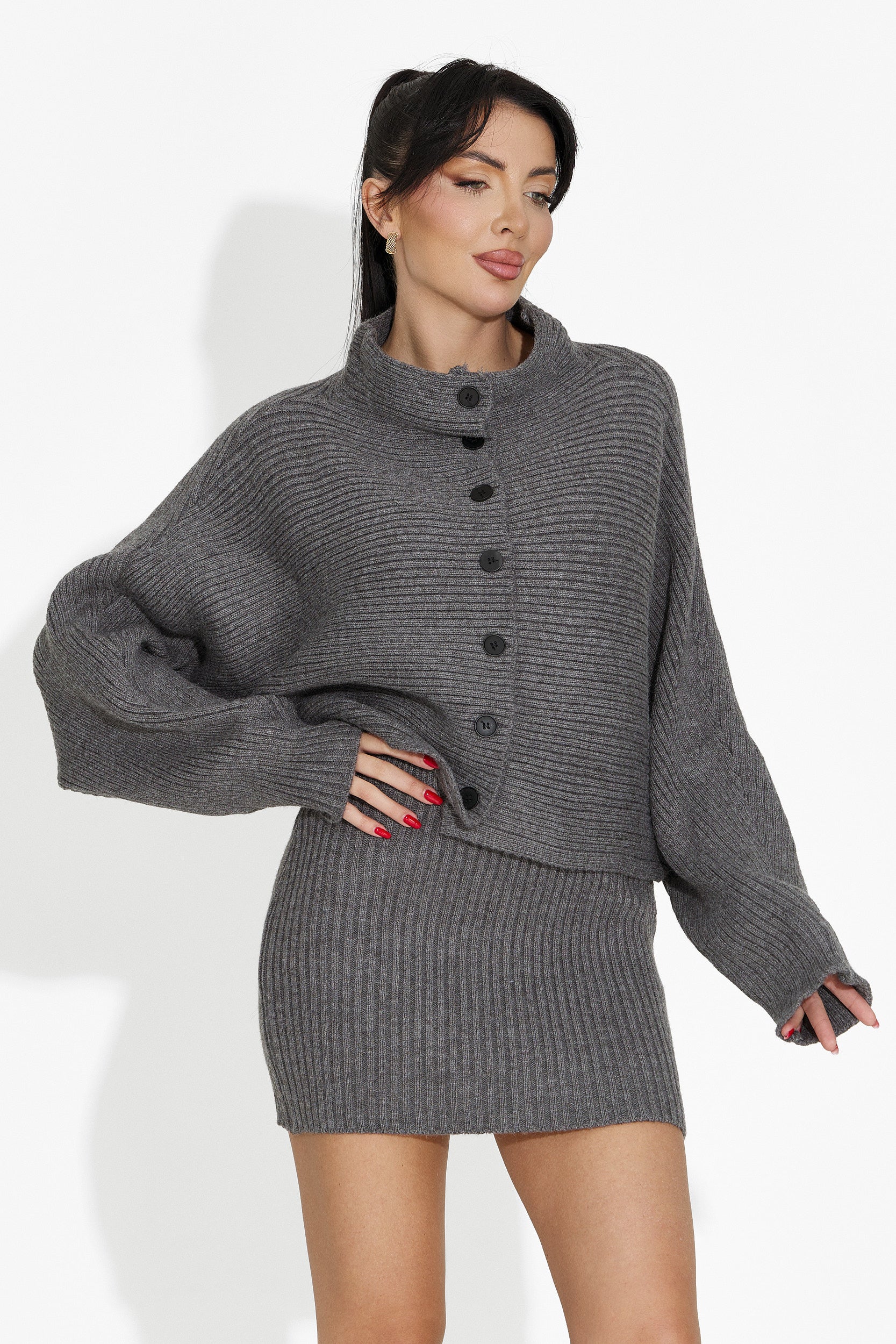 Szürke szoknyás szett Almaria Bogas