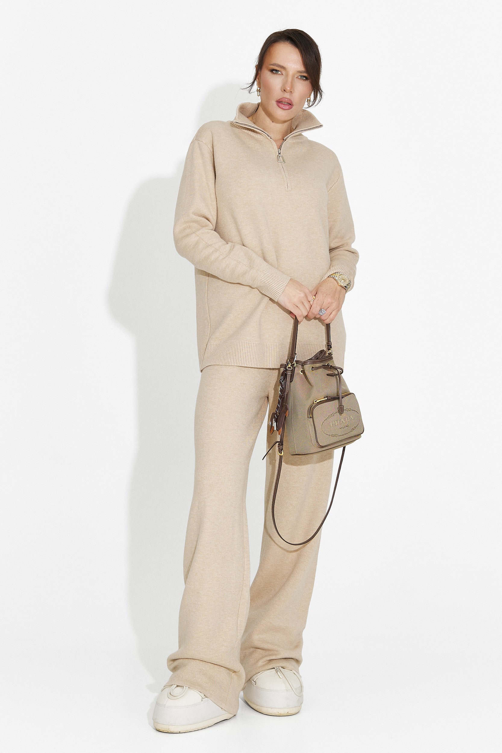 Bézs nadrágkosztüm Lebrisa Bogas