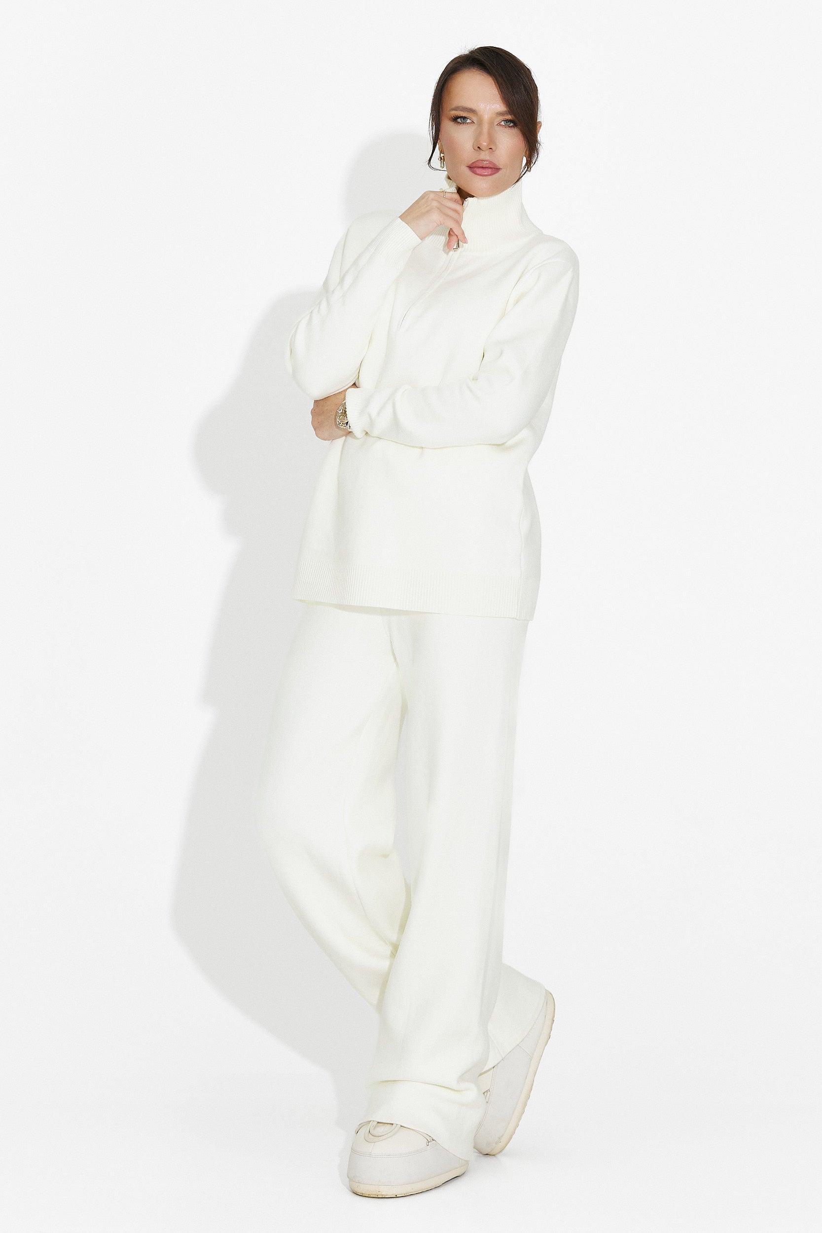 Krém színű nadrágkosztüm Lebrisa Bogas