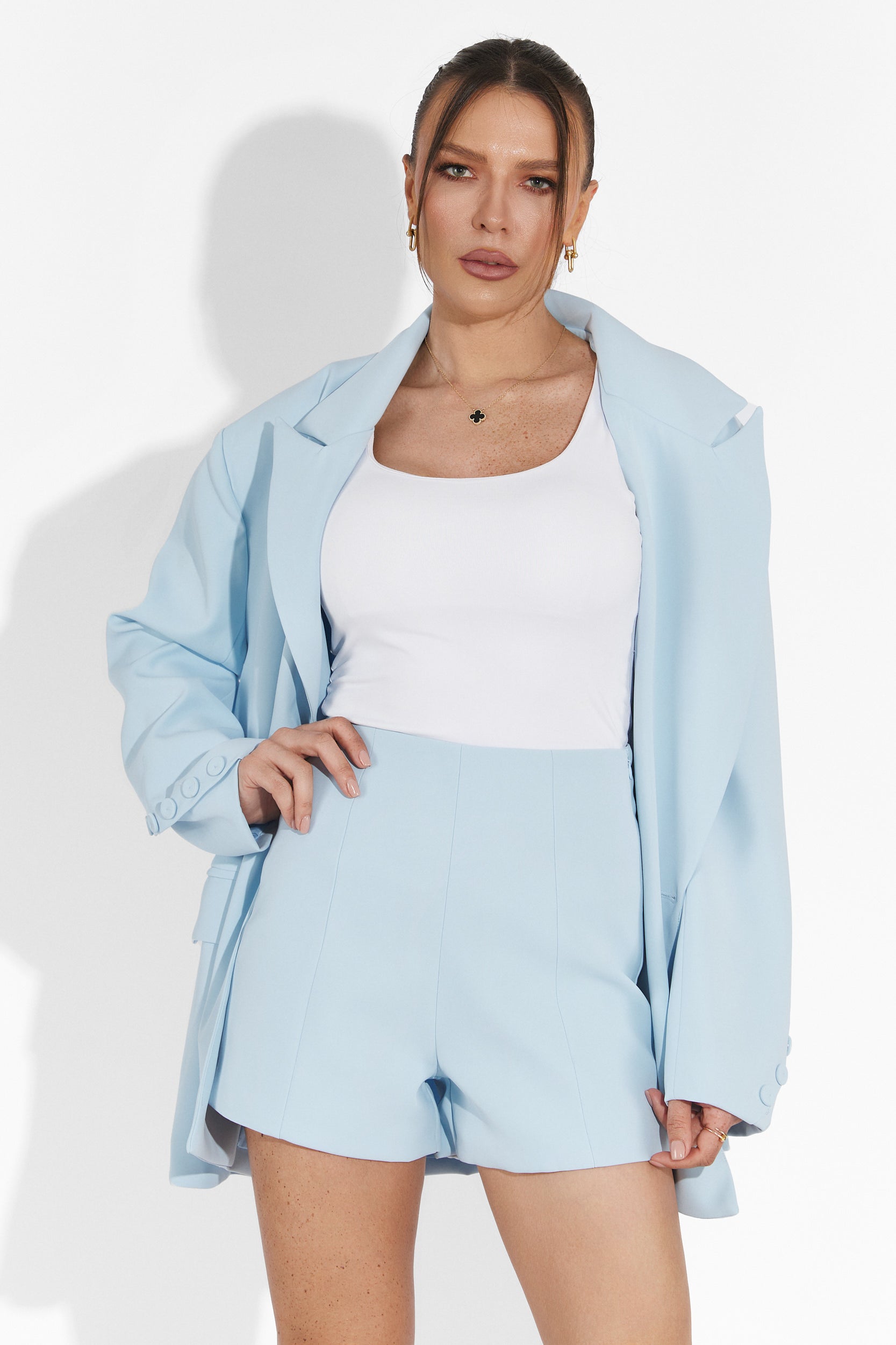 Smozy Bogas Kék Rövidnadrág Szett