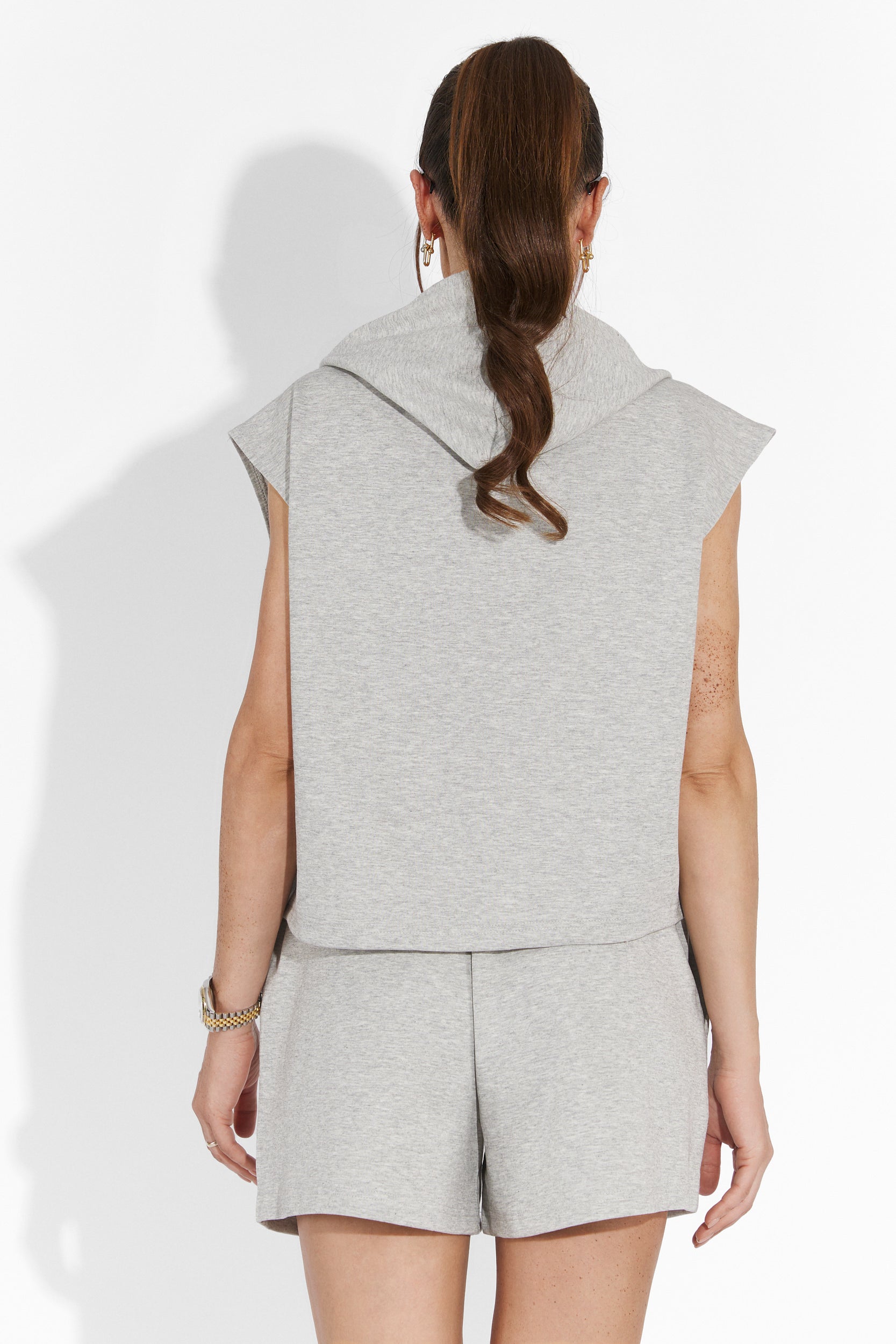 Könnyű Bogas Szett Szürke Rövidnadrággal