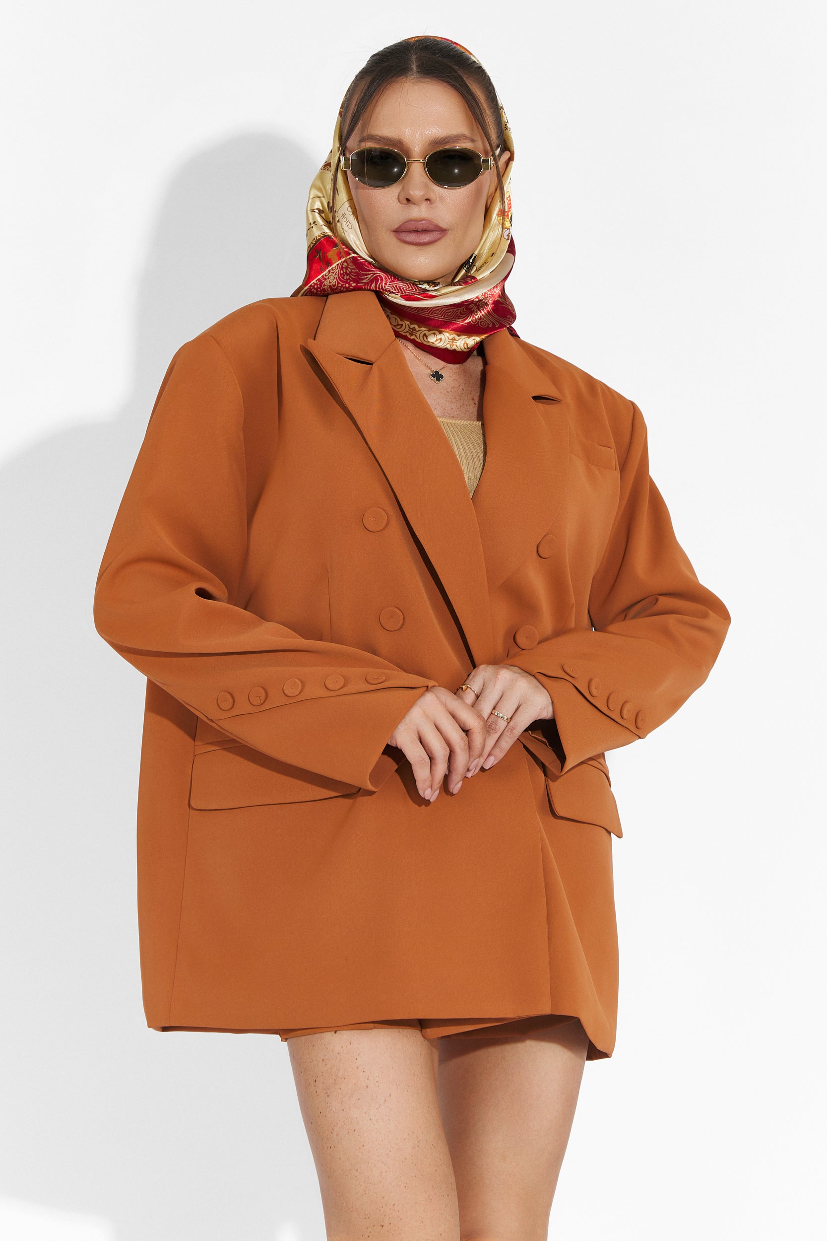 Smozy Bogas Barna Rövidnadrág Szett