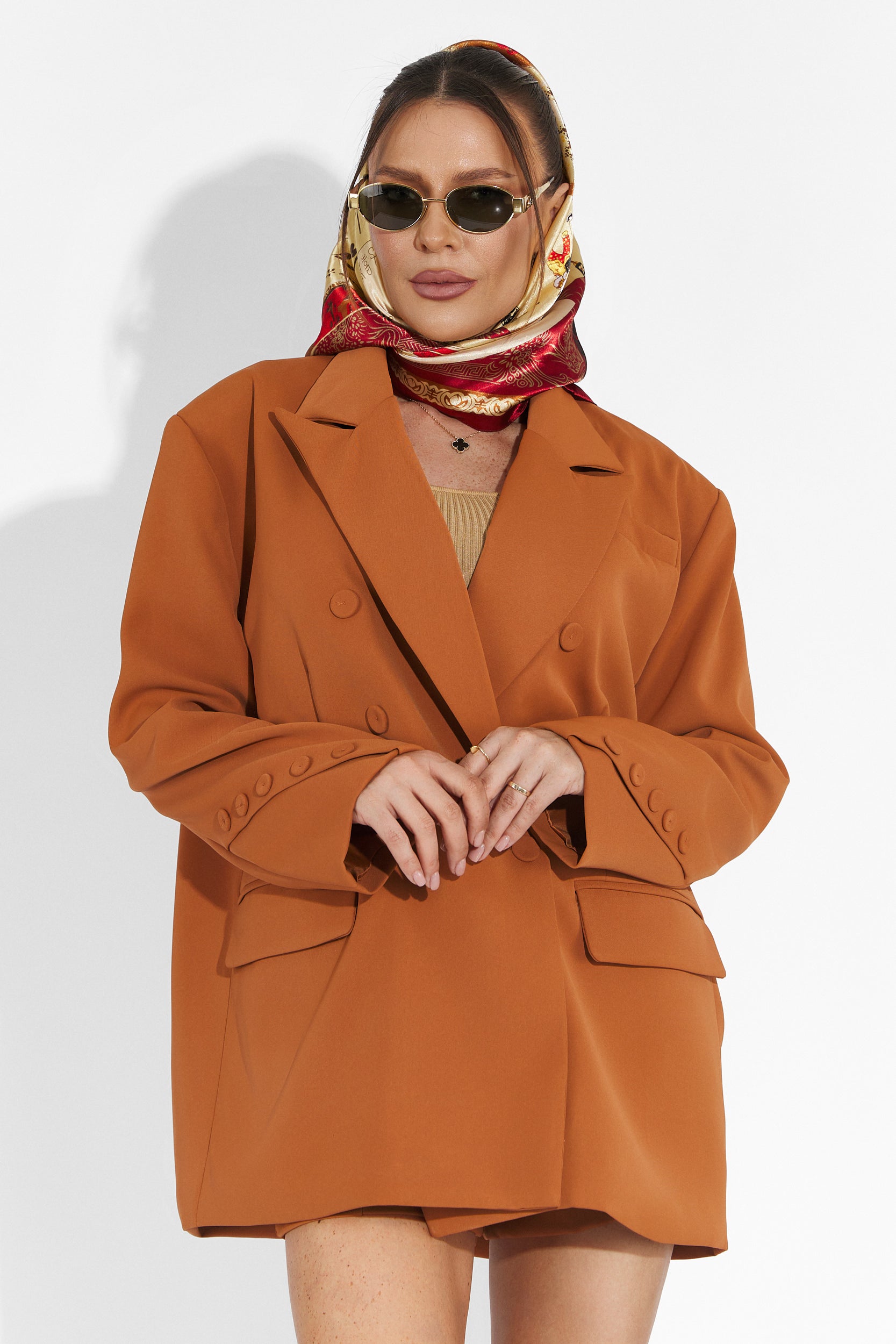 Smozy Bogas Barna Rövidnadrág Szett