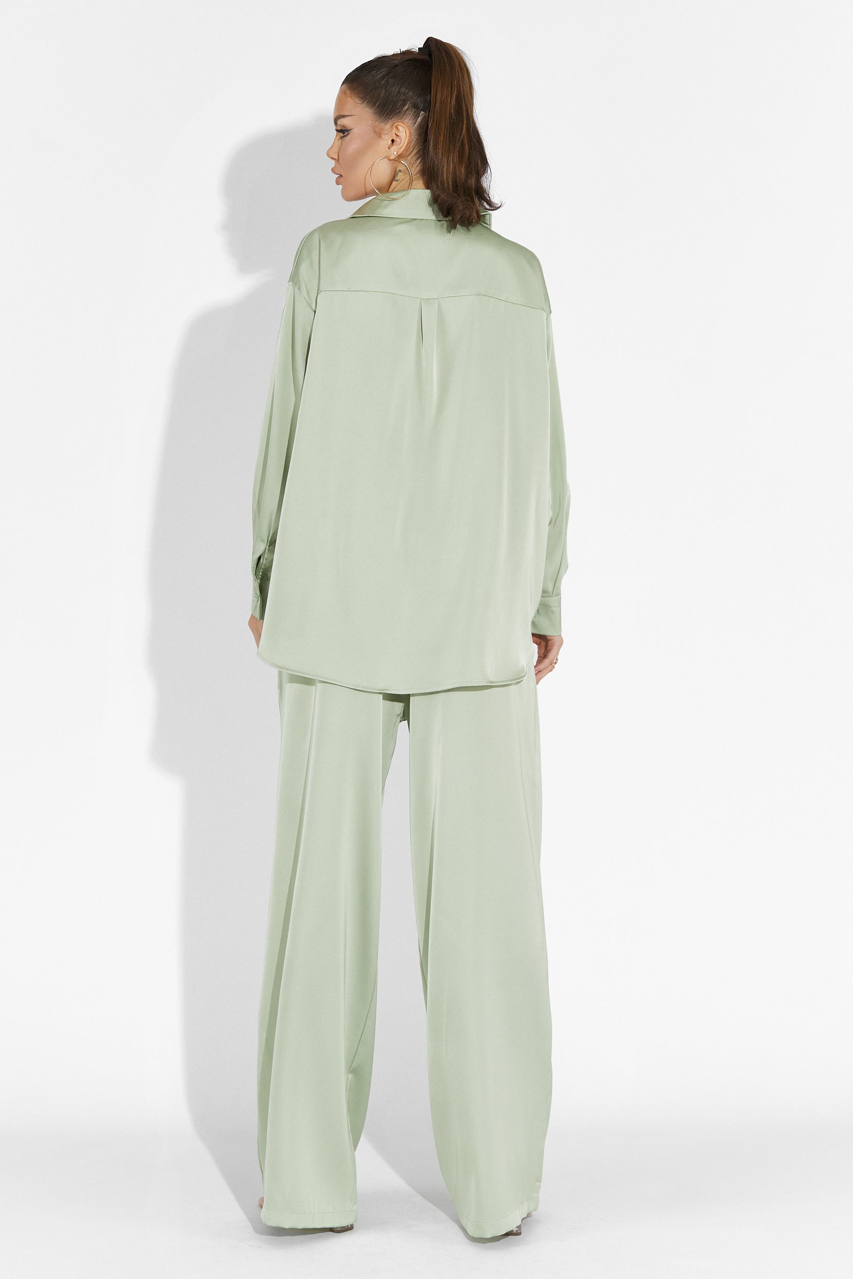 Compleu cu pantaloni verde lime Nikanor Bogas