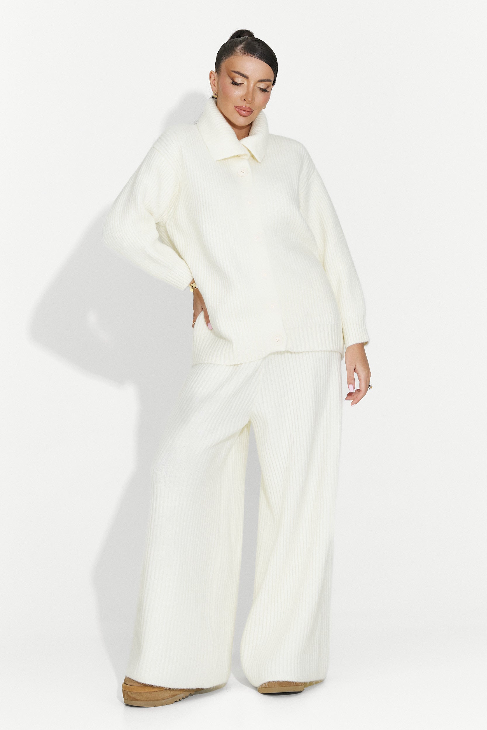 Verlia Bogas Bezs Casual Női Öltöny