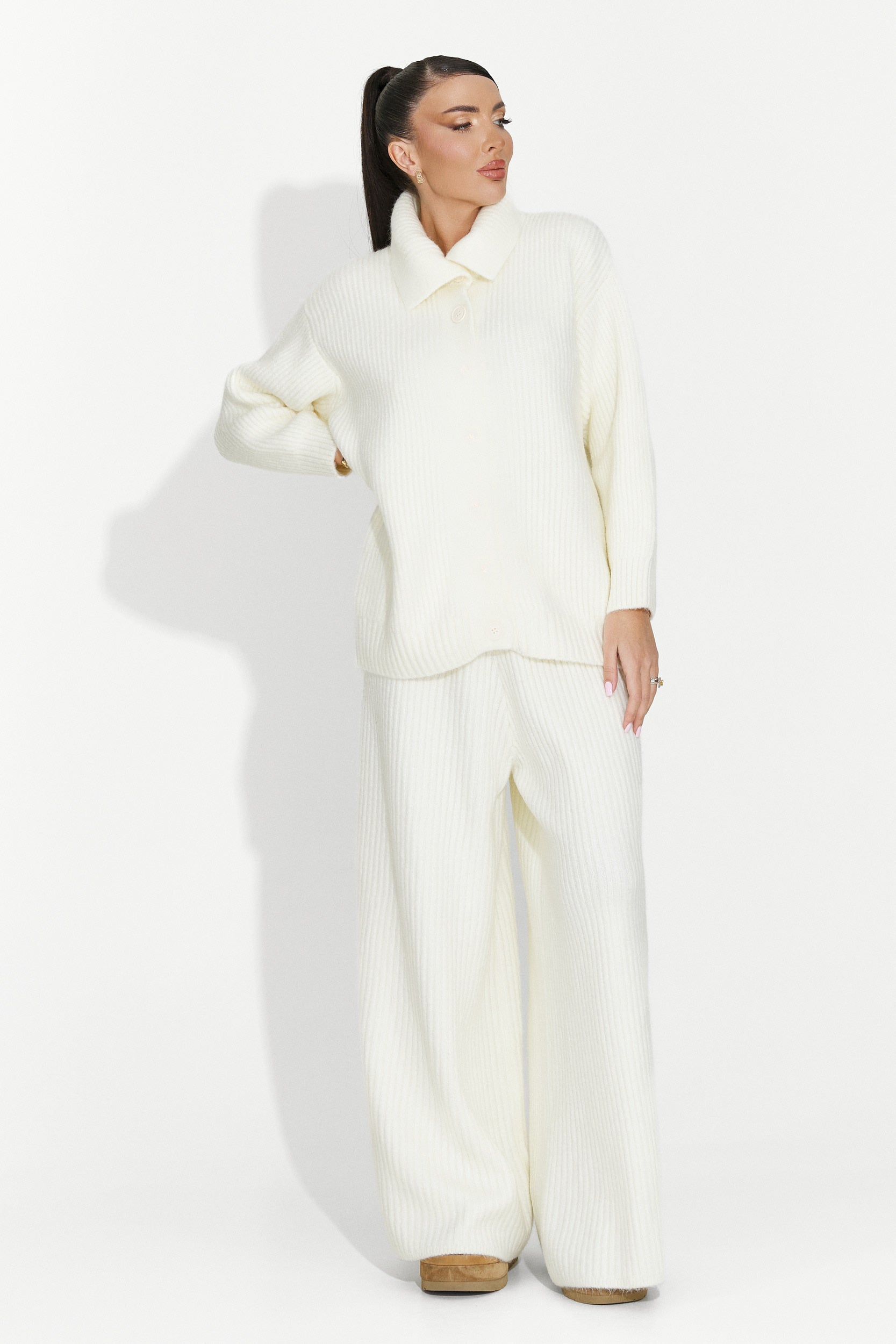 Verlia Bogas Bezs Casual Női Öltöny