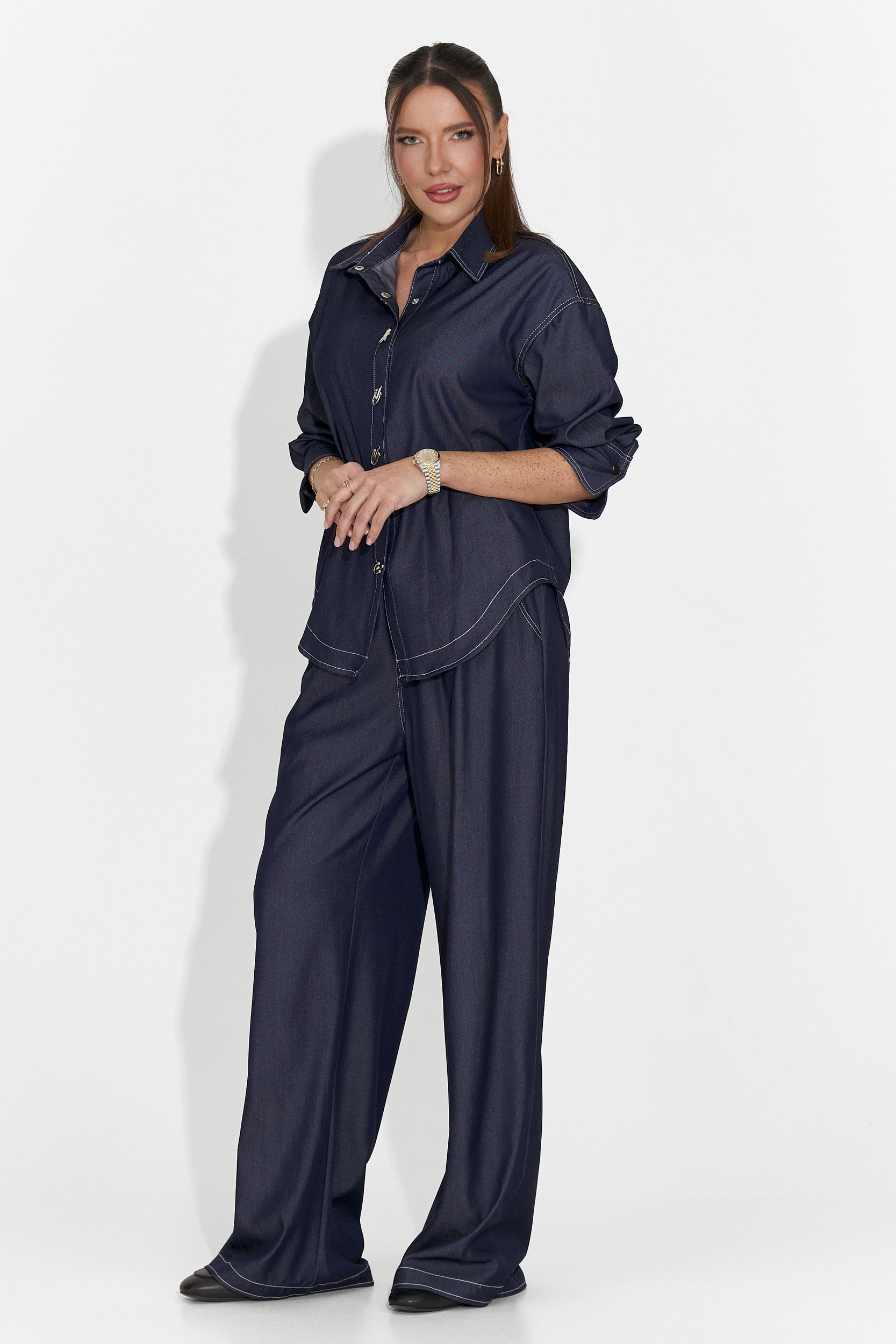 Női alkalmi sötétkék öltözet Elisio Bogas