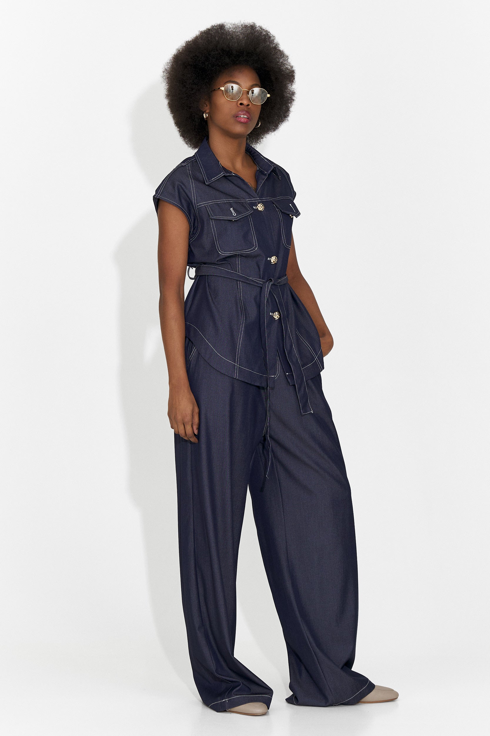 Női alkalmi sötétkék öltözet Enolia Bogas