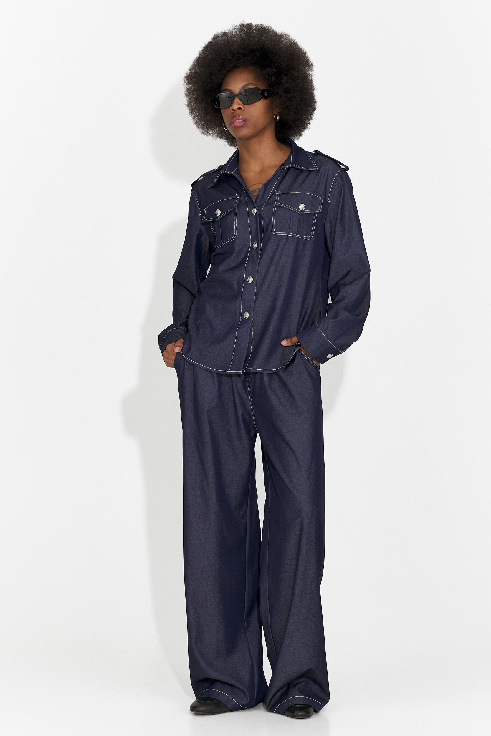 Vertija Bogas Tengerészkék Alkalmi Női Öltöny