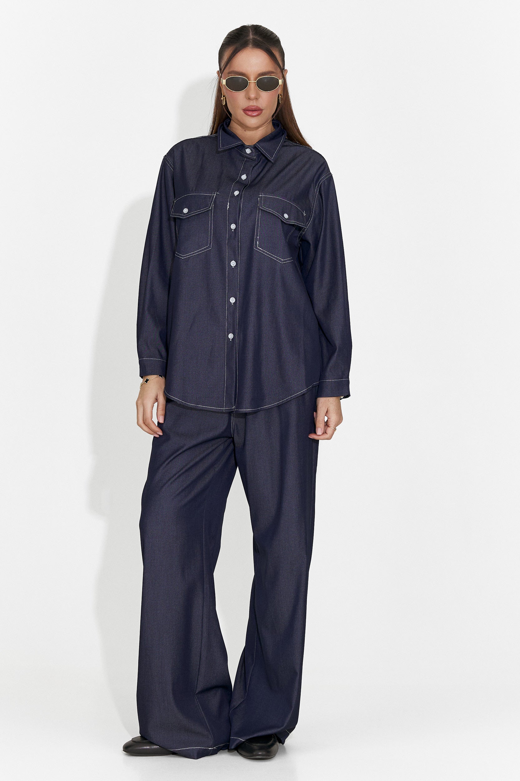 Női alkalmi sötétkék együttes Zunaira Bogas