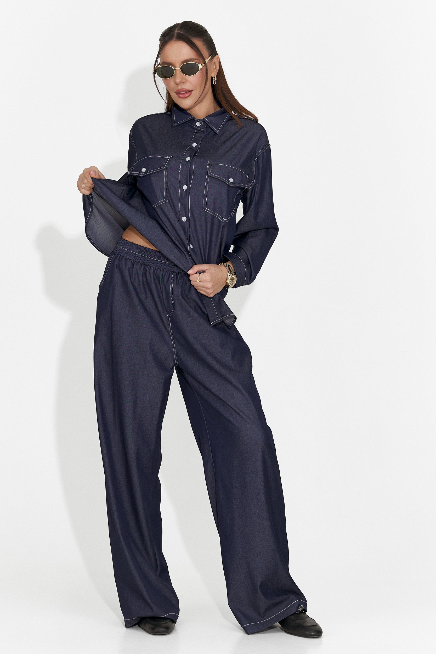 Női alkalmi sötétkék együttes Zunaira Bogas