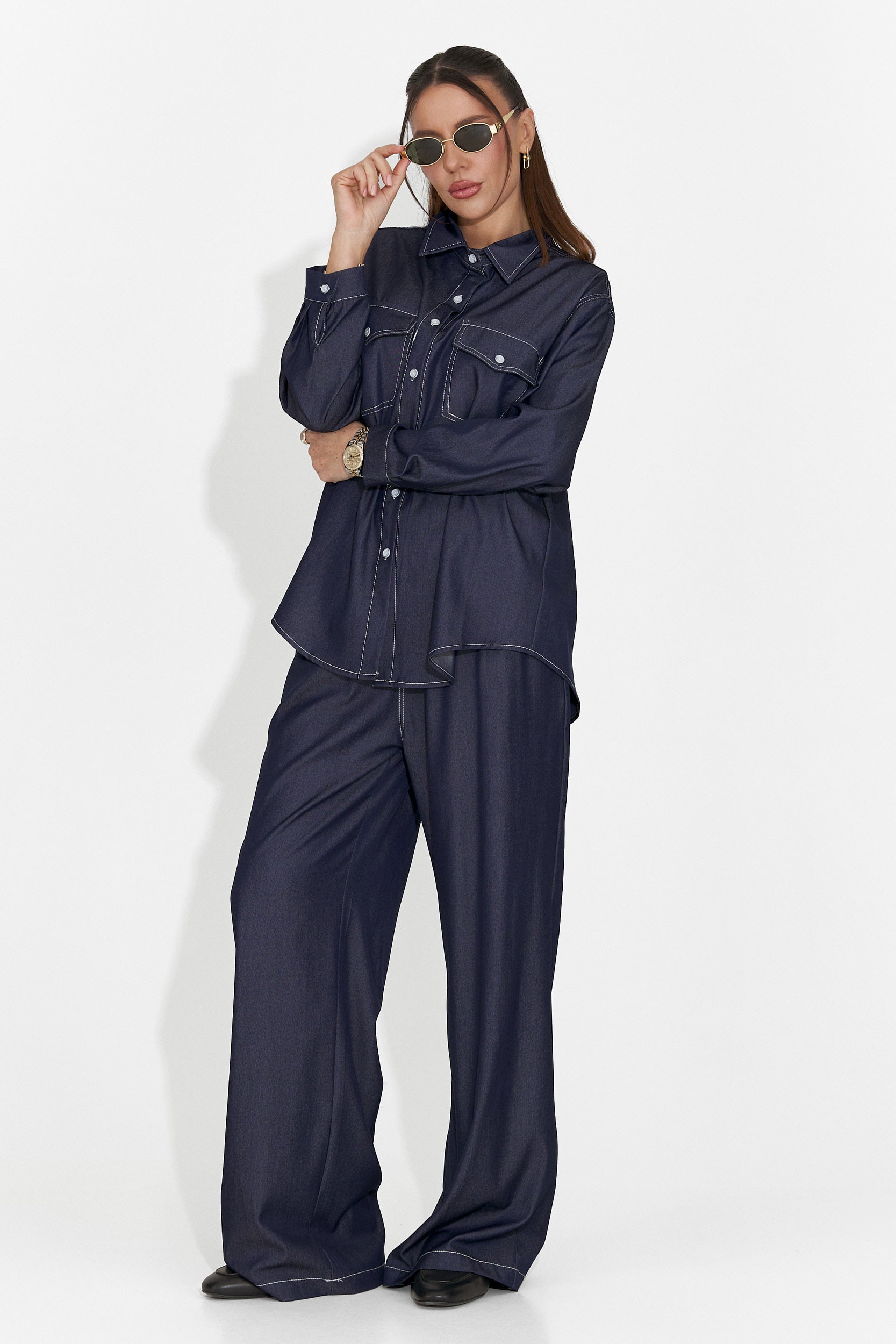 Női alkalmi sötétkék együttes Zunaira Bogas