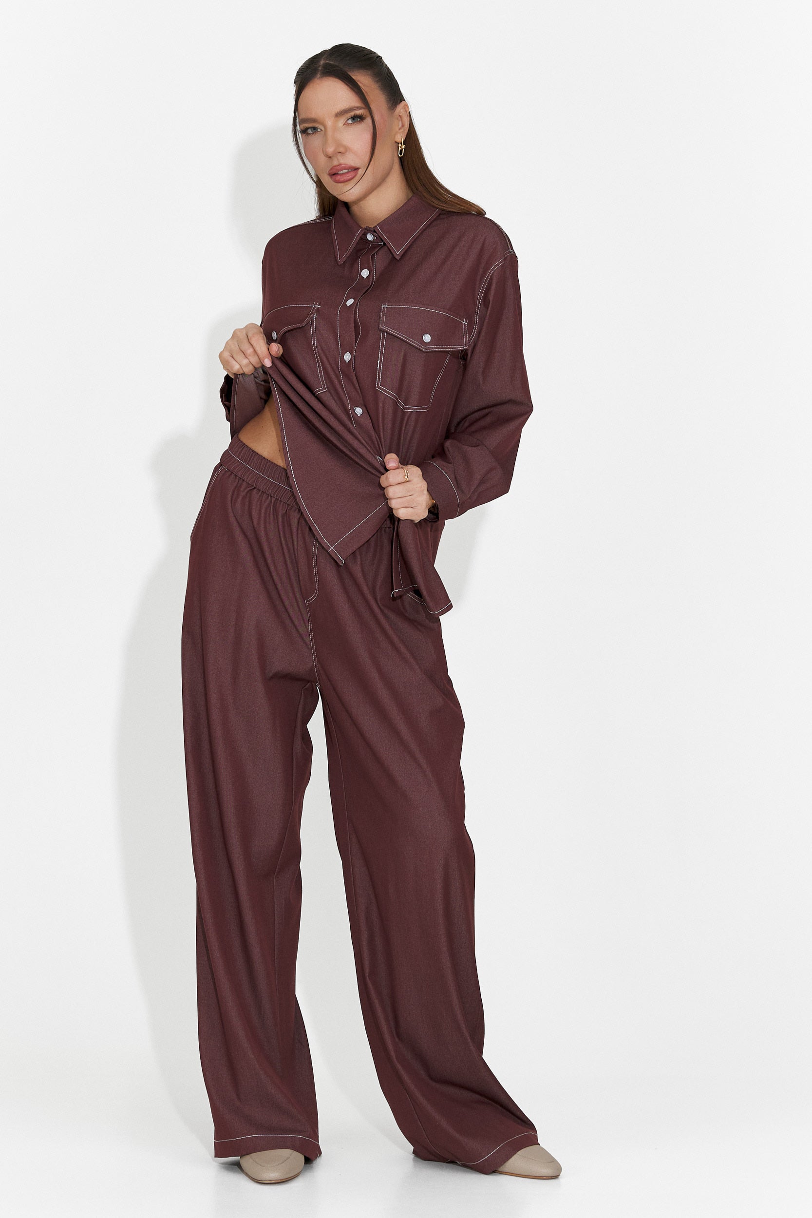 Női alkalmi bordó szett Zunaira Bogas