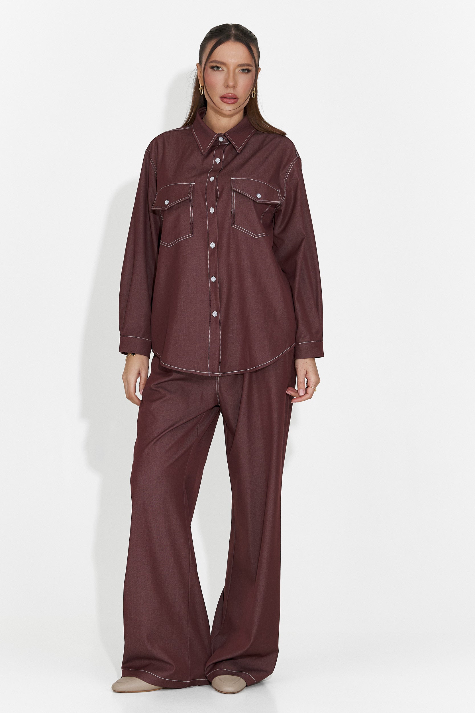 Női alkalmi bordó szett Zunaira Bogas