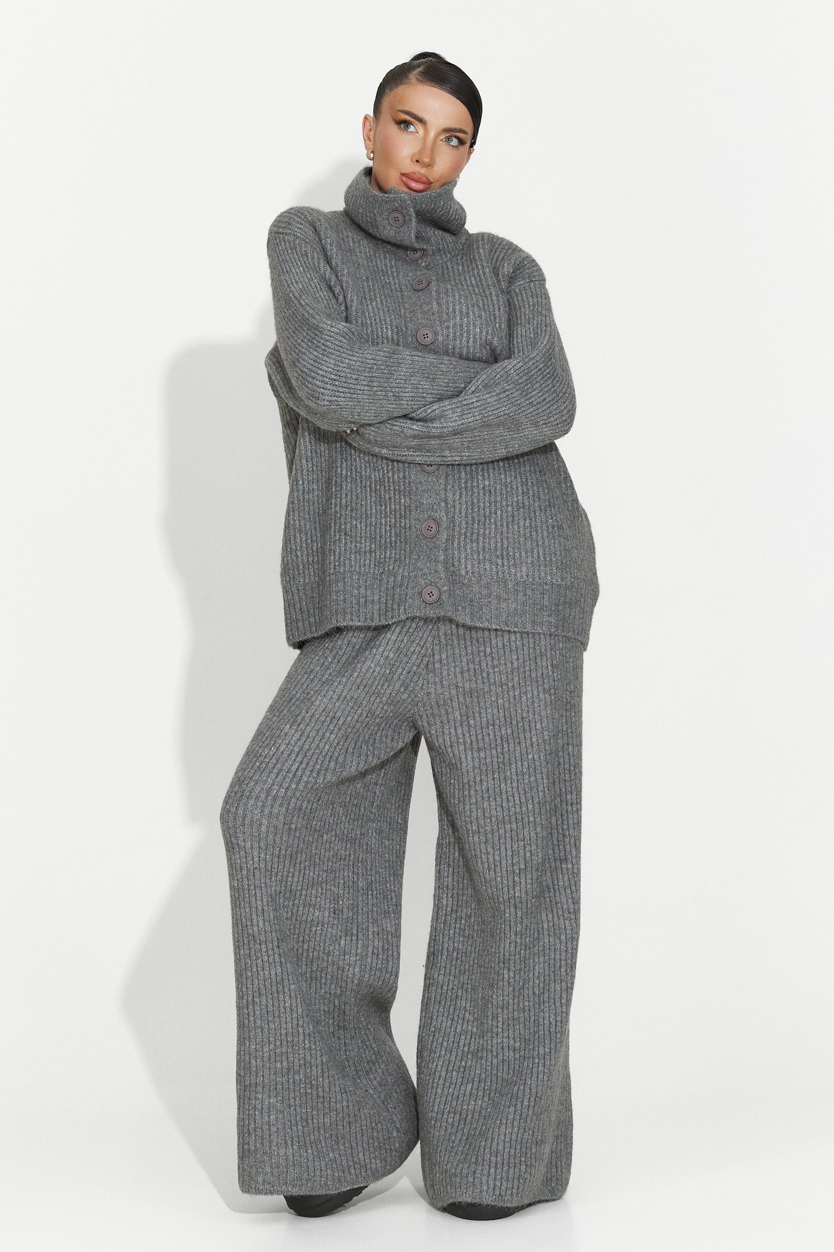 Verlia Bogas Casual Szürke Női Öltöny