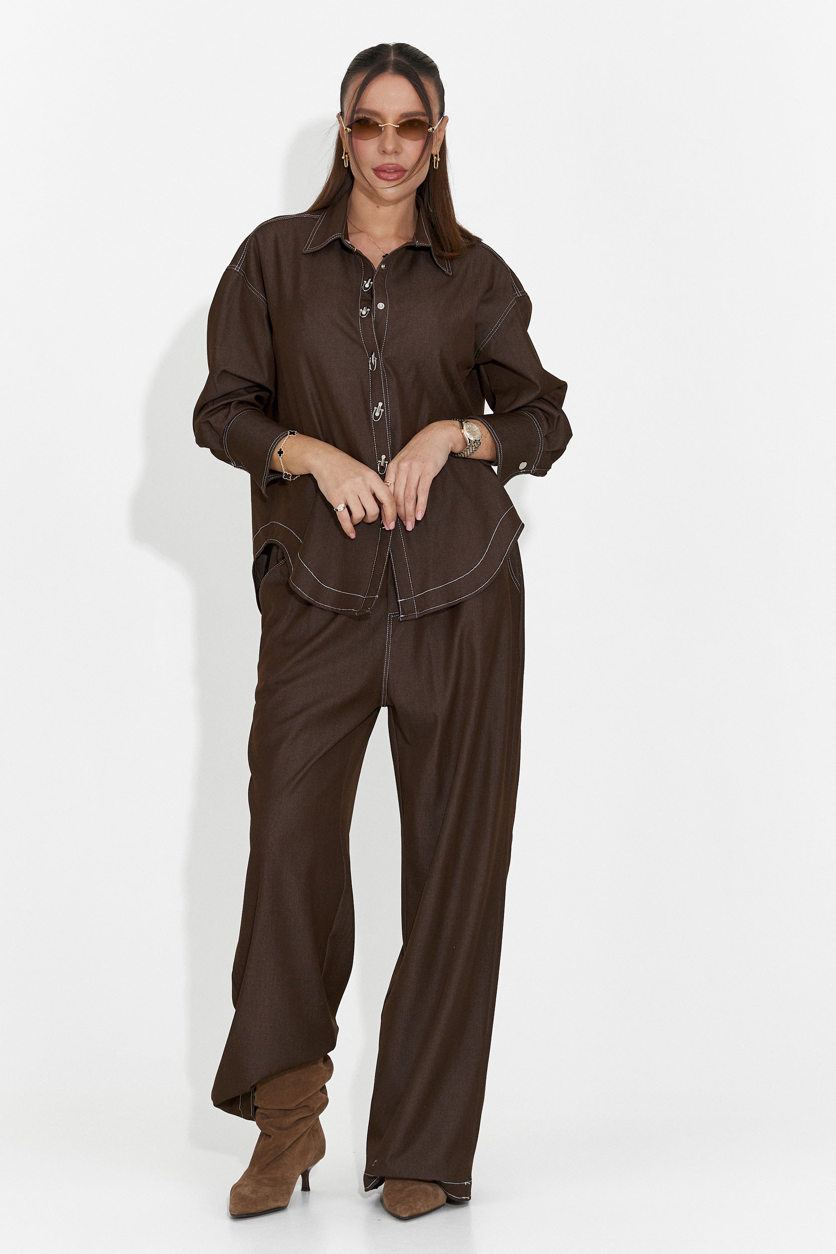 Női alkalmi barna szett Elisio Bogas