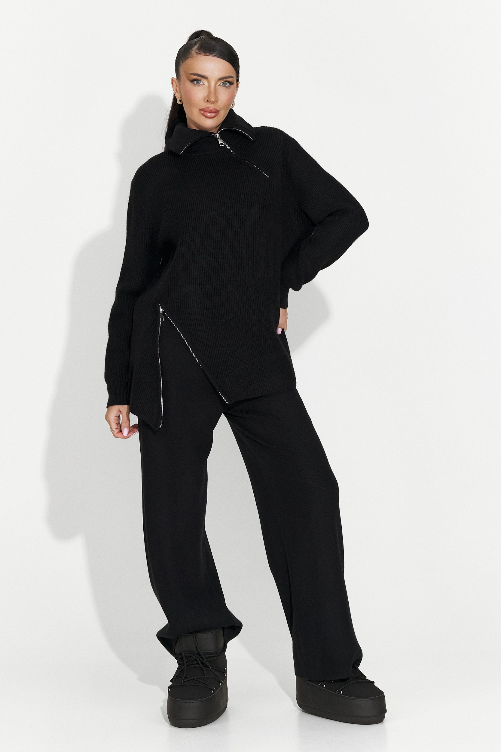 Női alkalmi fekete szett Arliena Bogas