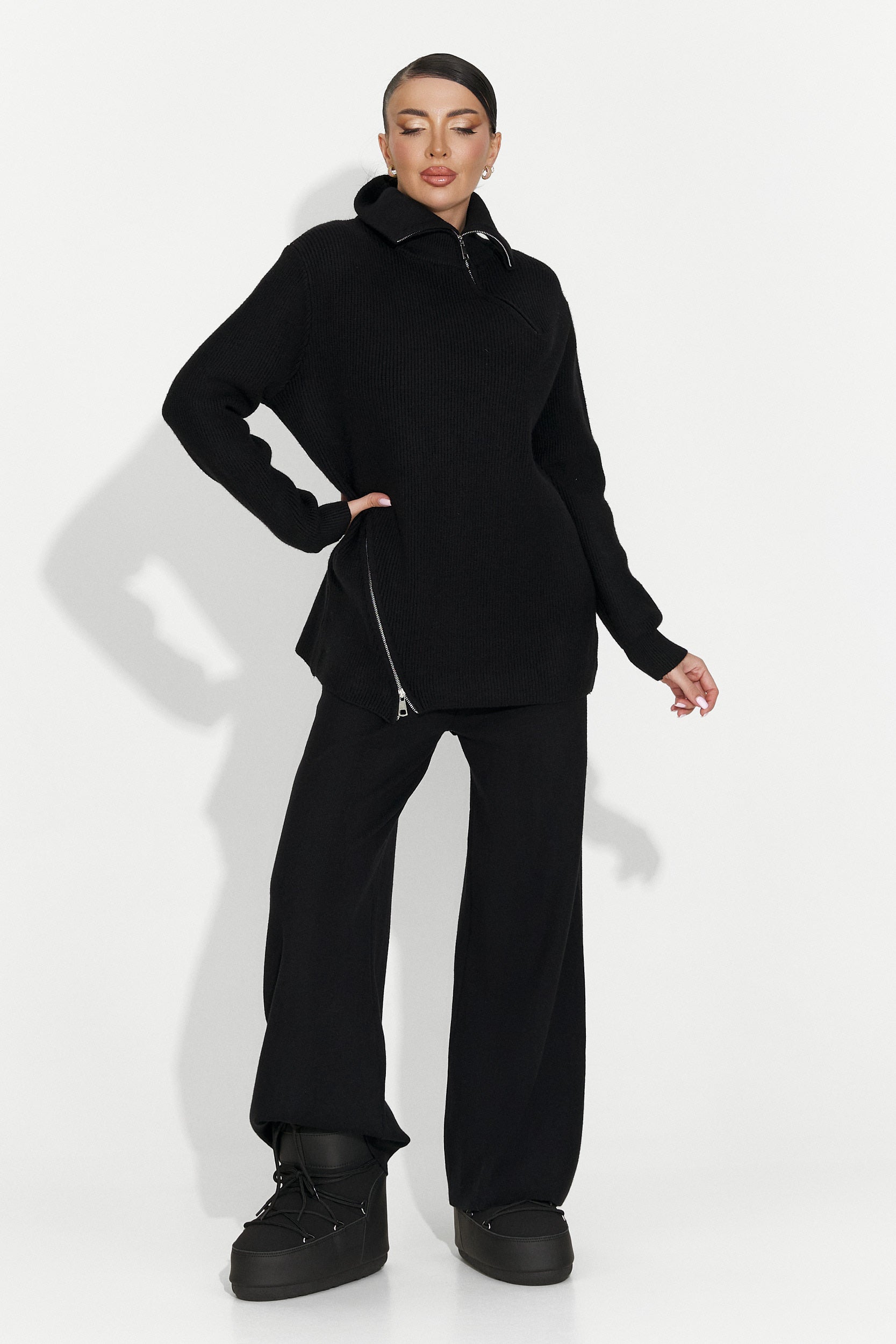 Női alkalmi fekete szett Arliena Bogas