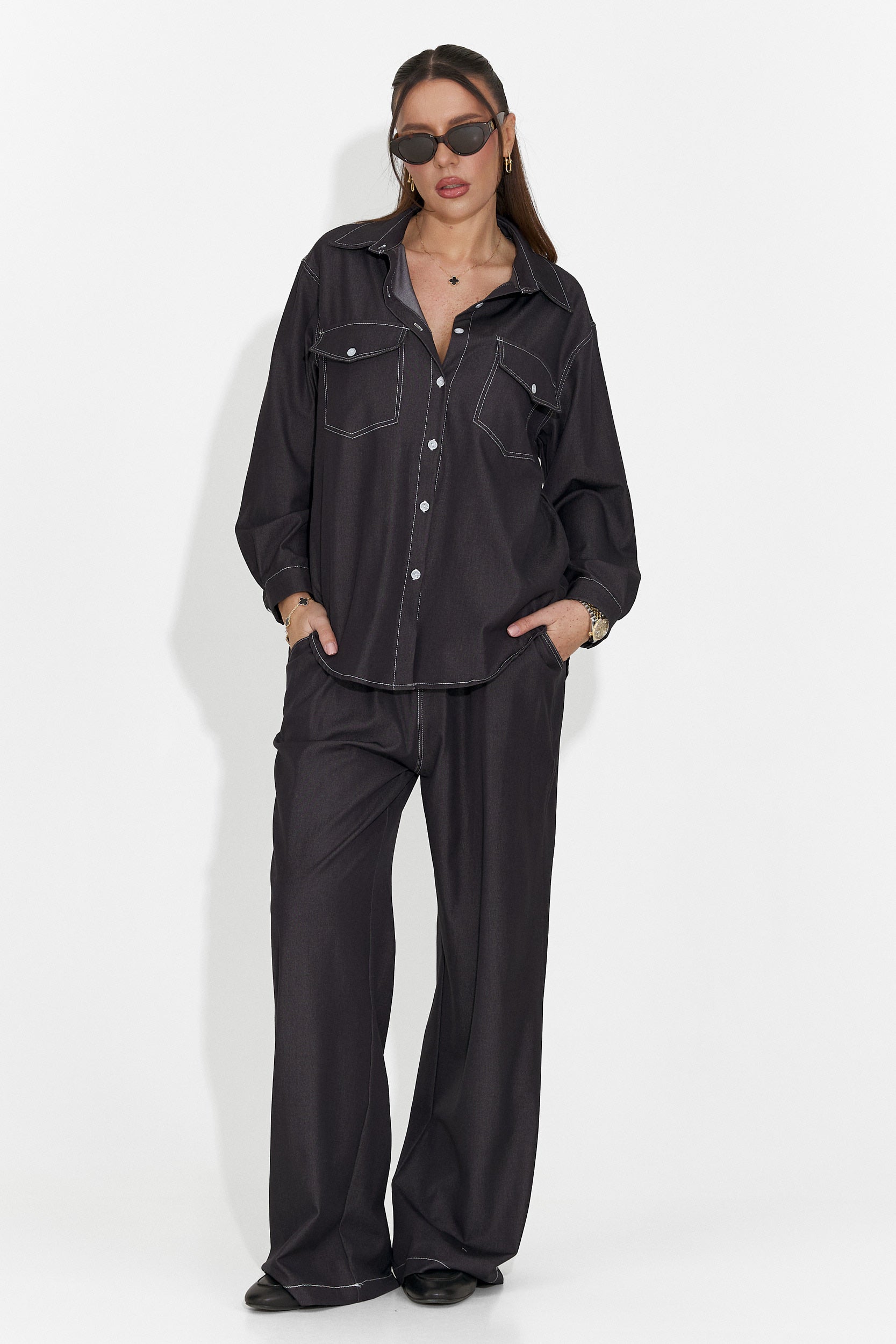 Női fekete alkalmi együttes Zunaira Bogas