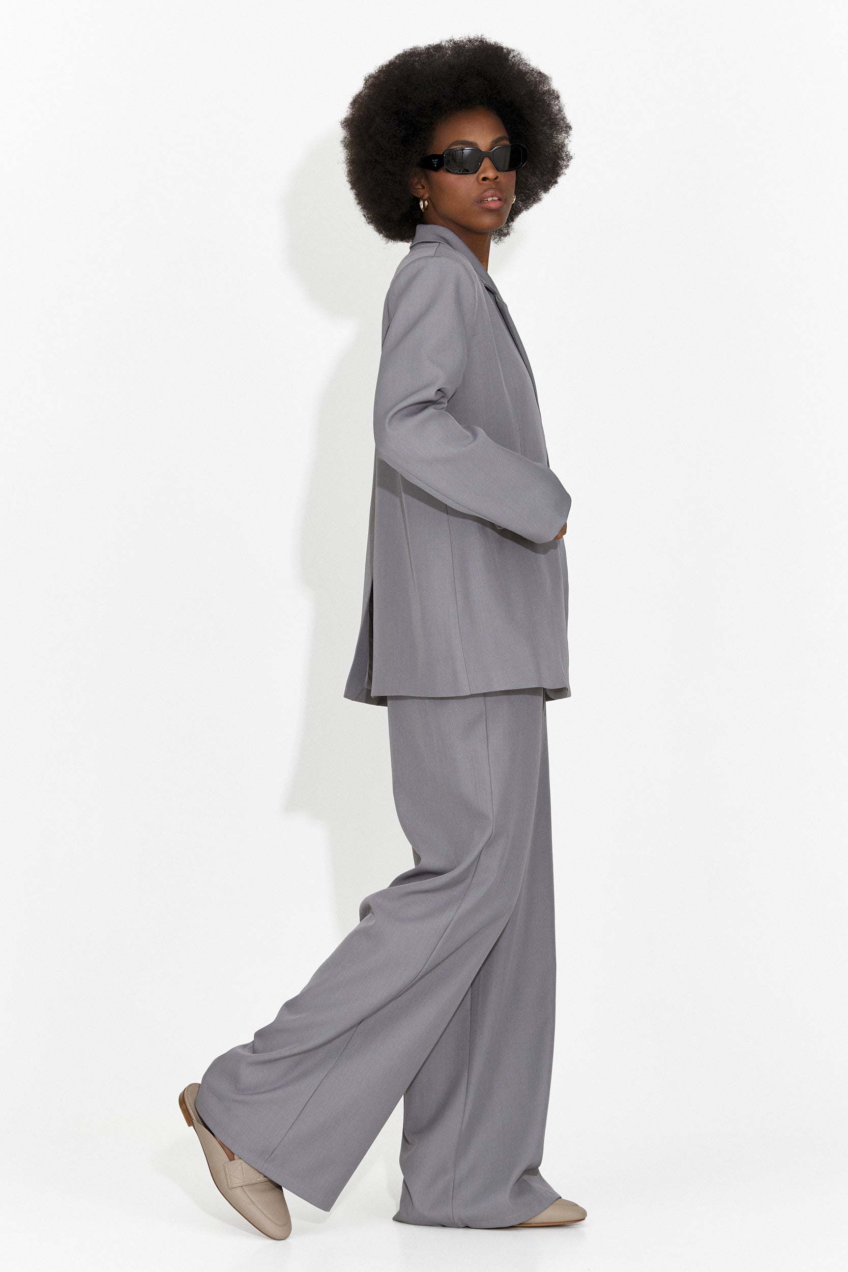 Elegáns női szett szürke Timelia Bogas