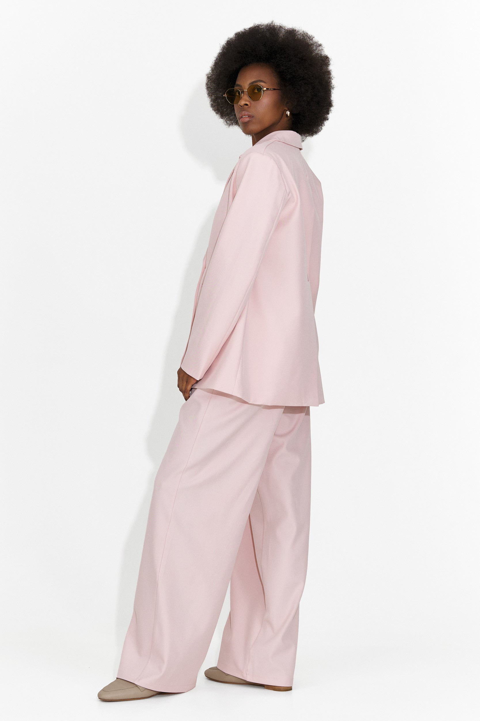 Elegáns női kosztüm rózsaszín Timelia Bogas