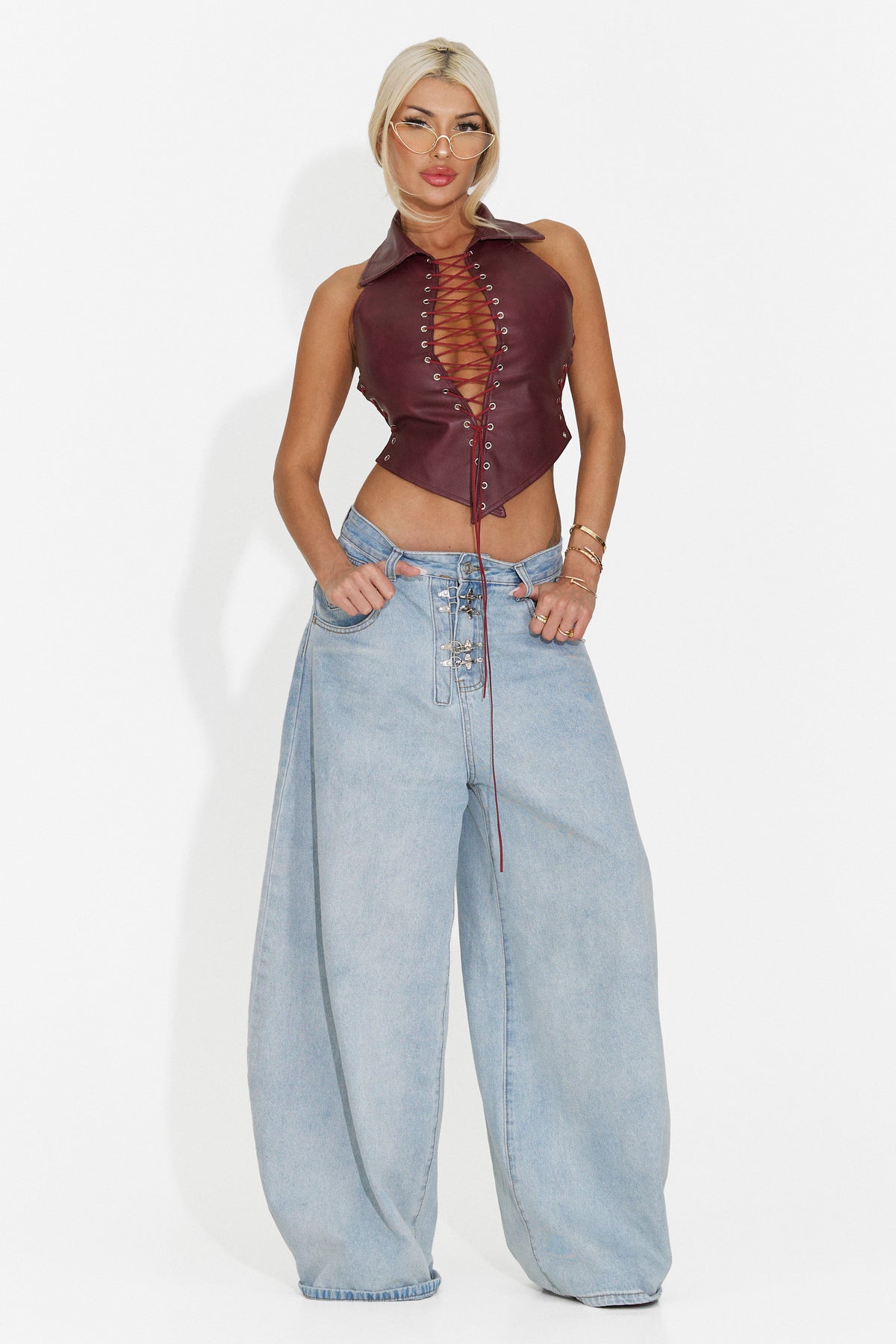 Corset casual Burgundy Crolilela Bogas
