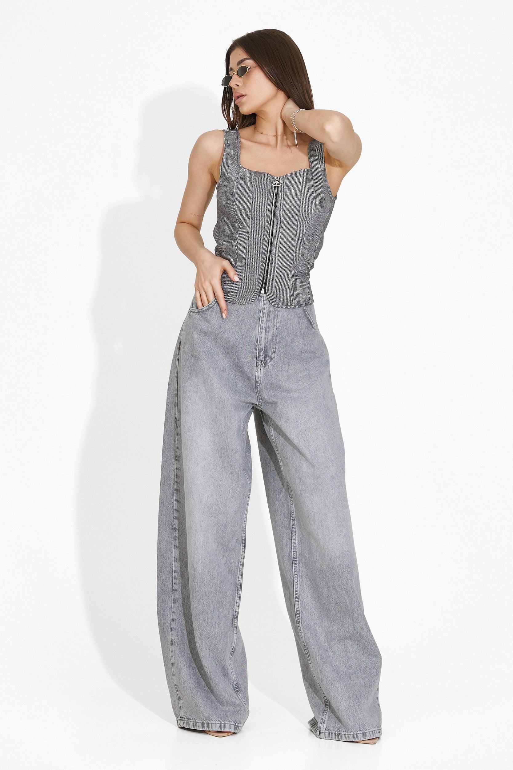 Elegáns Szürke Suzana Bogas Női Fűző