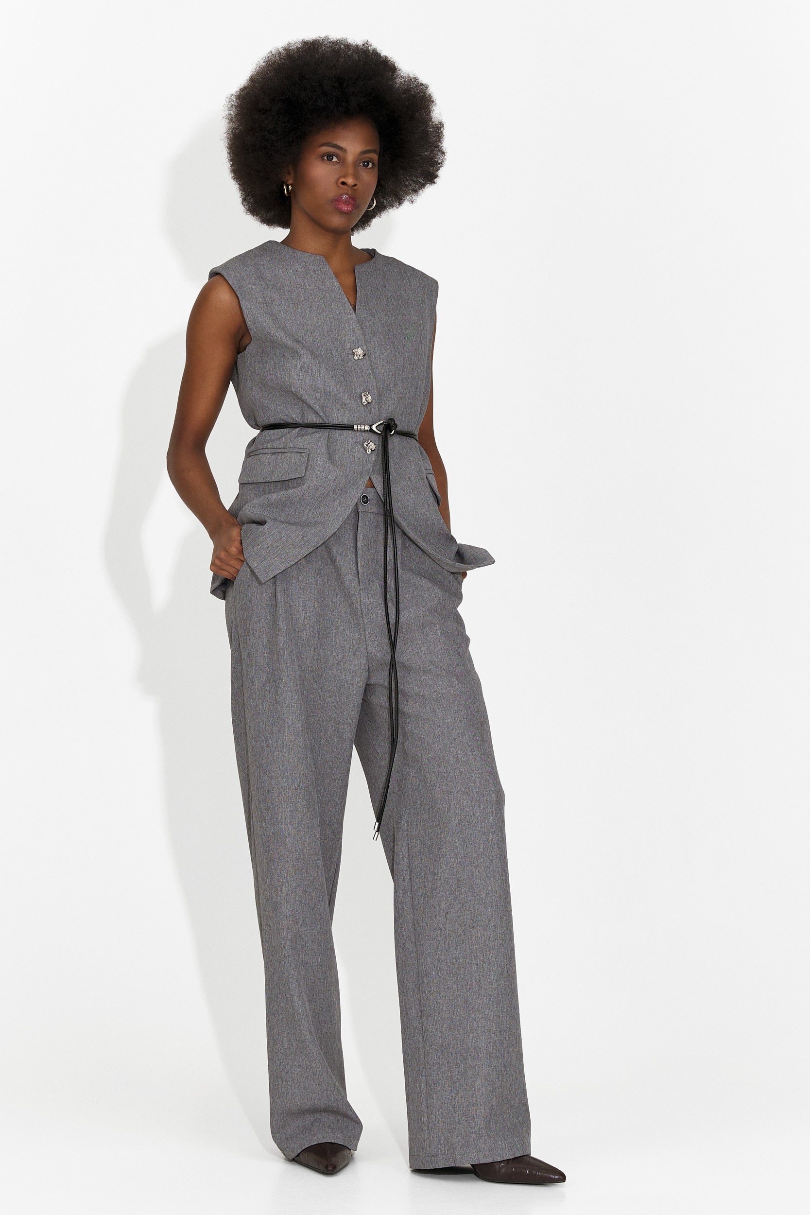 Avilma Bogas Női Mellény + Szürke Nadrág
