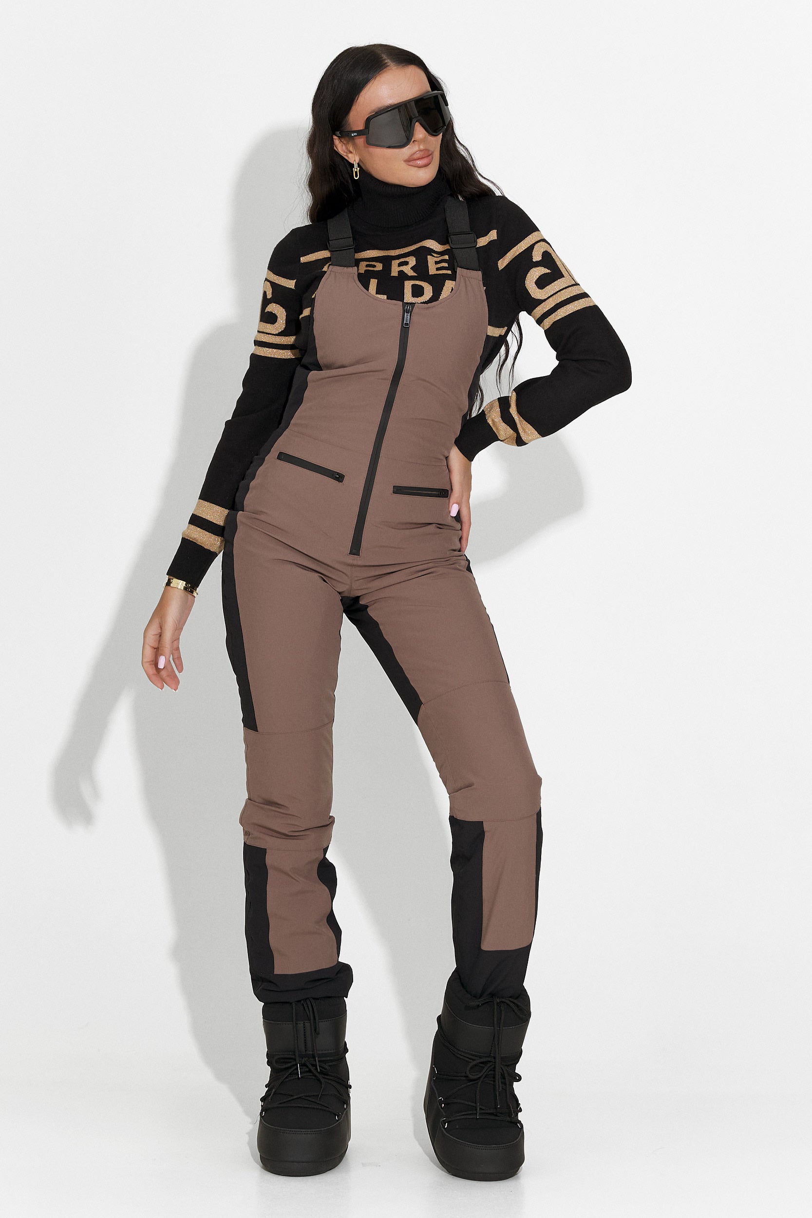 Laza barna síelőruha Camelay Bogas-tól