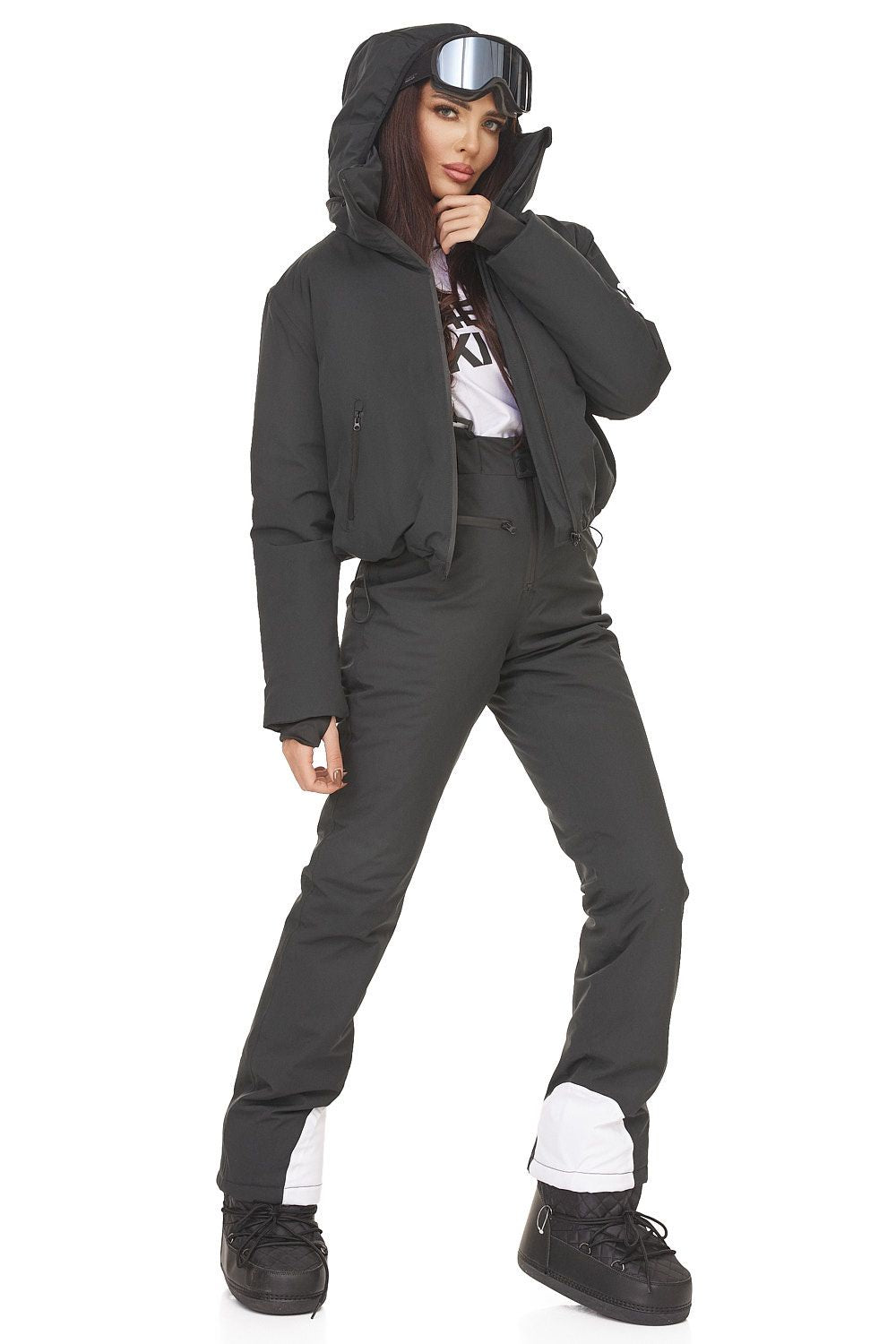 Reasia Bogas Fekete Hétköznapi Síruha