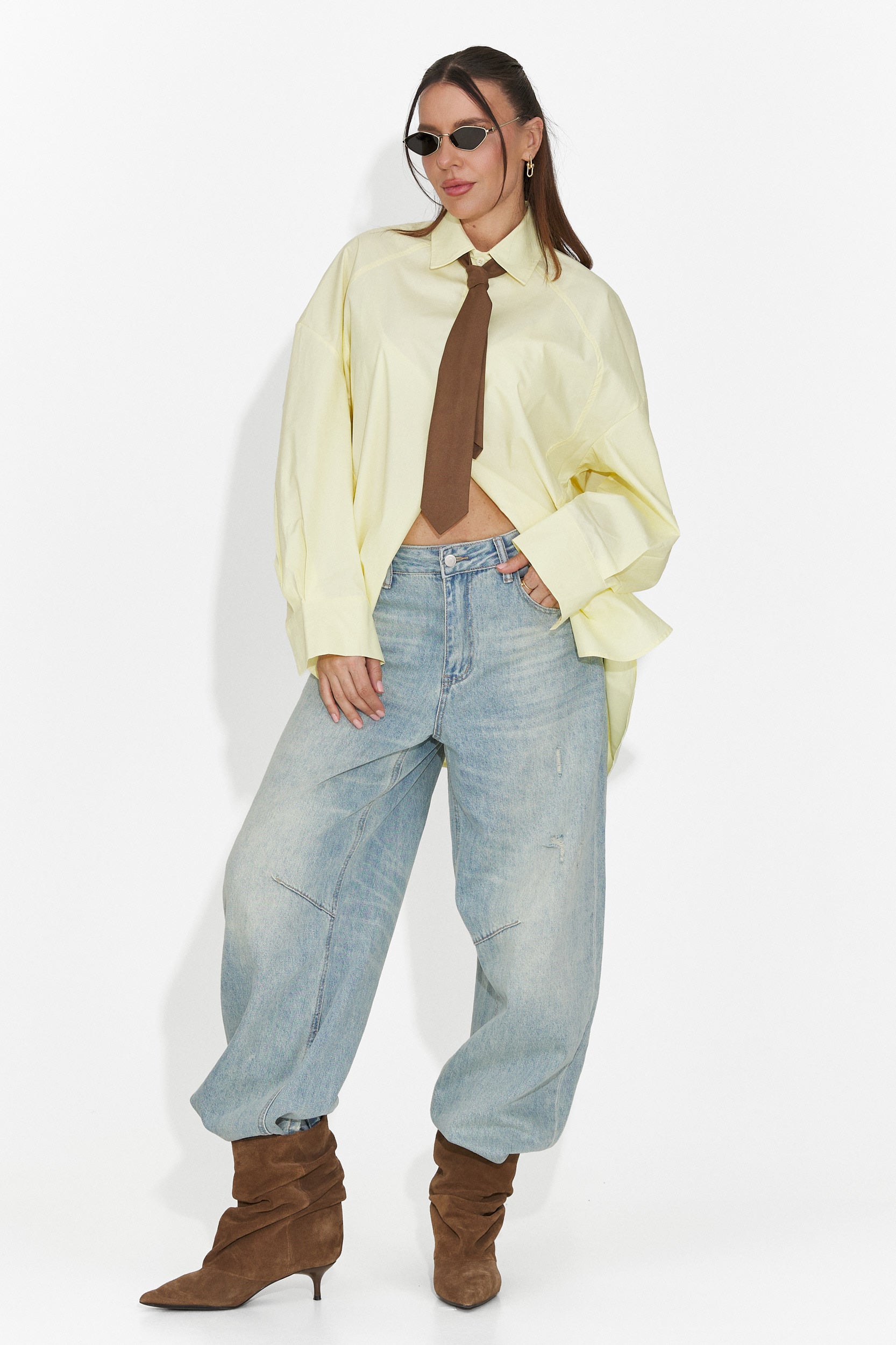 Női barna nyakkendő Sindia Bogas