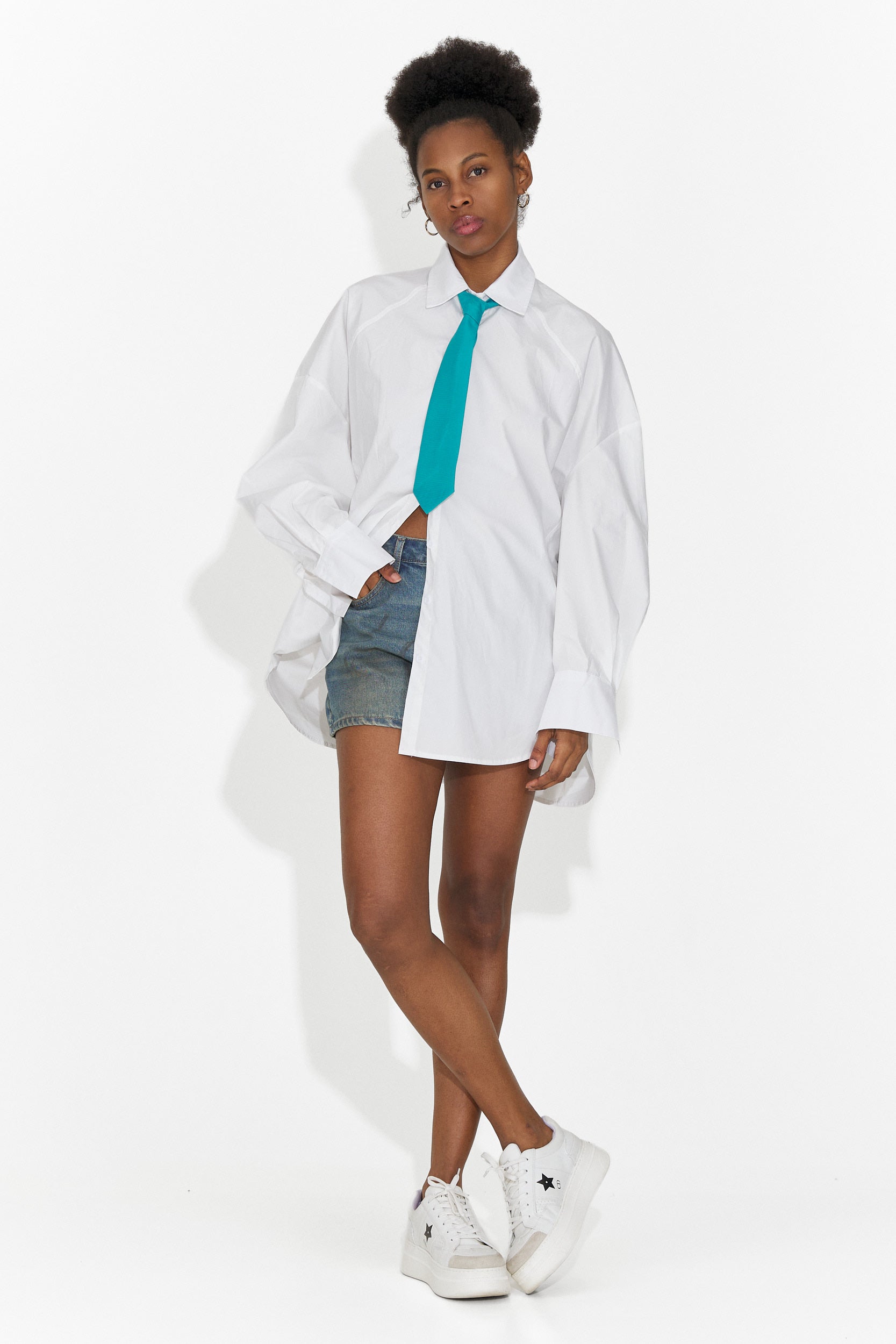 Türkiz női nyakkendő Sindia Bogas