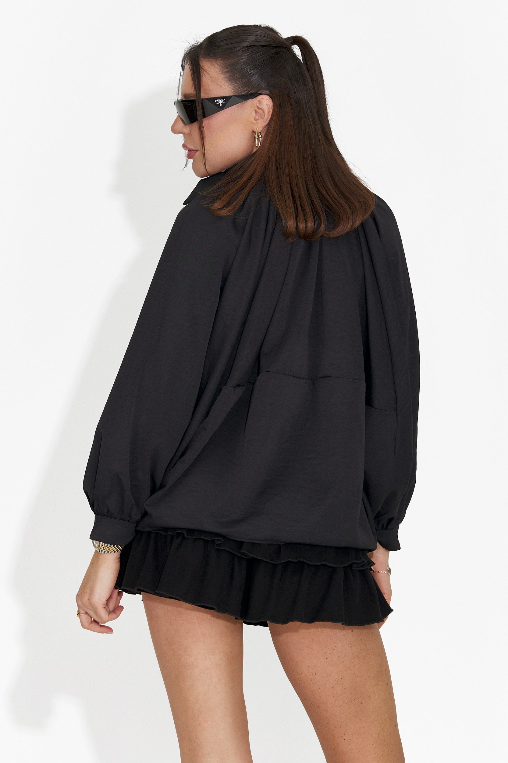 Női alkalmi fekete szoknya Nathaly Bogas