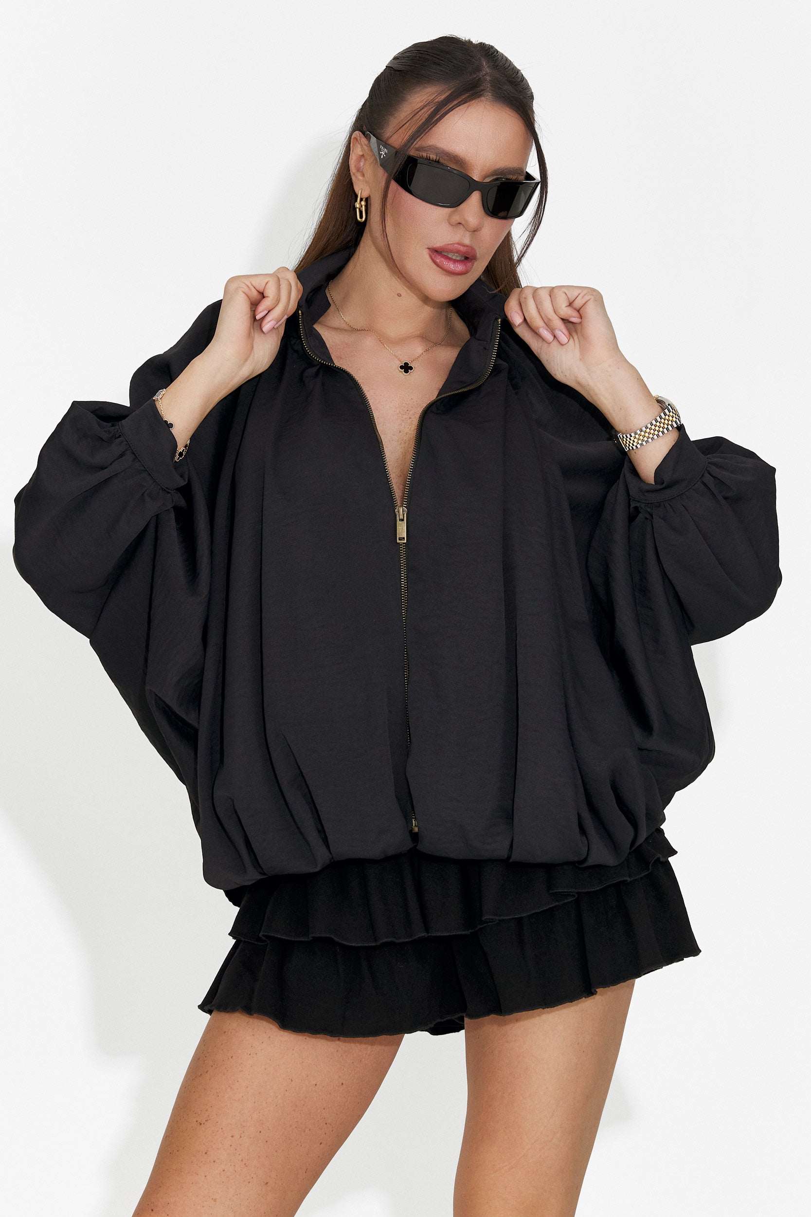 Női alkalmi fekete szoknya Nathaly Bogas