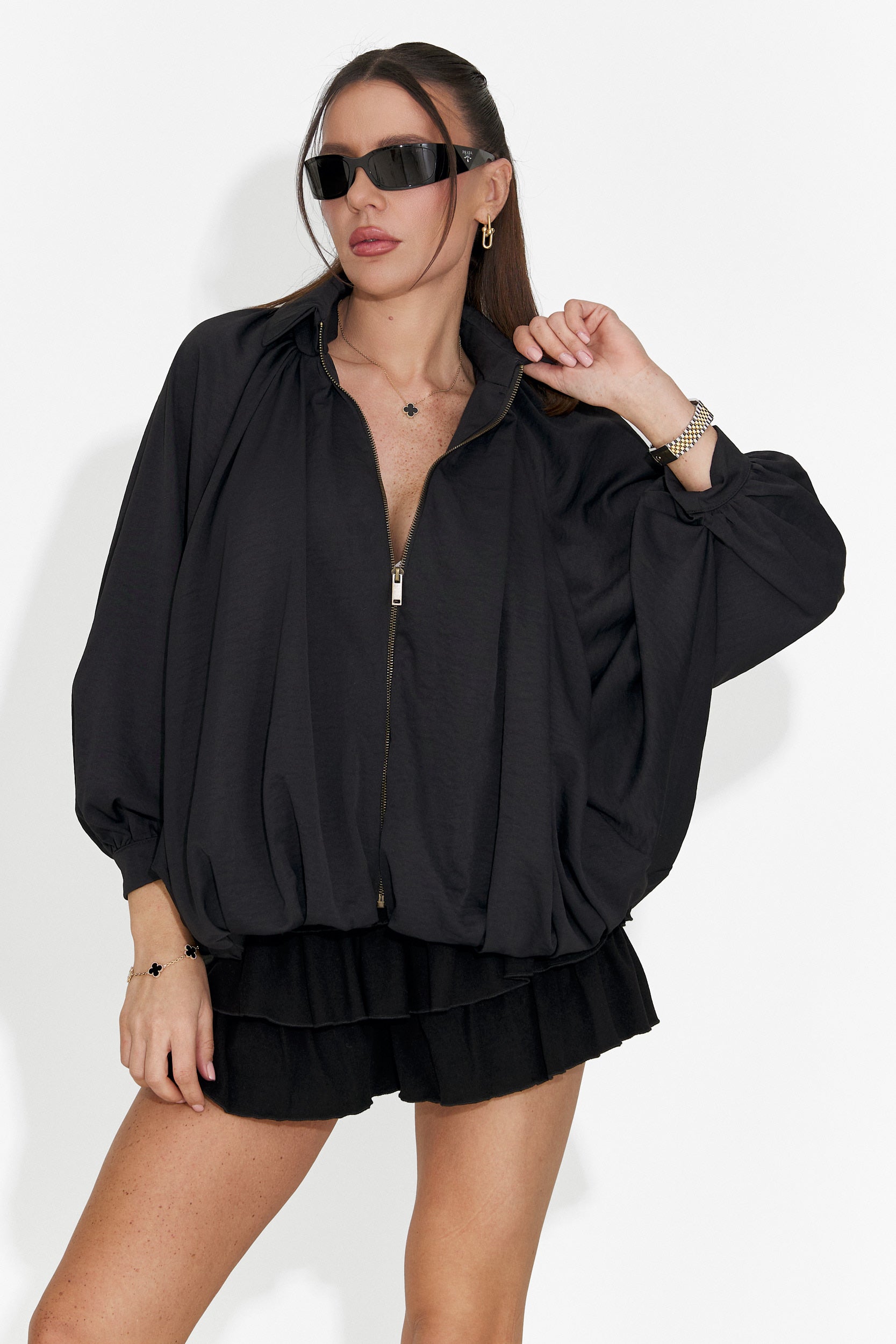 Női alkalmi fekete szoknya Nathaly Bogas