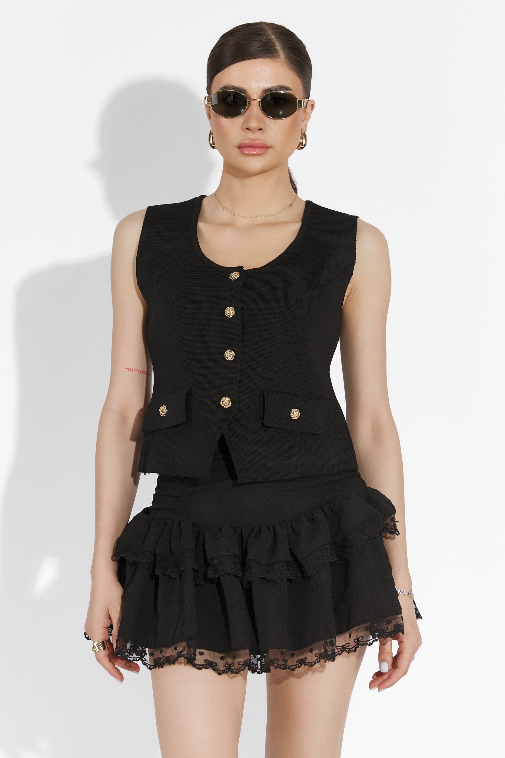 Alarcon Bogas Fekete Hétköznapi Szoknya Nőknek