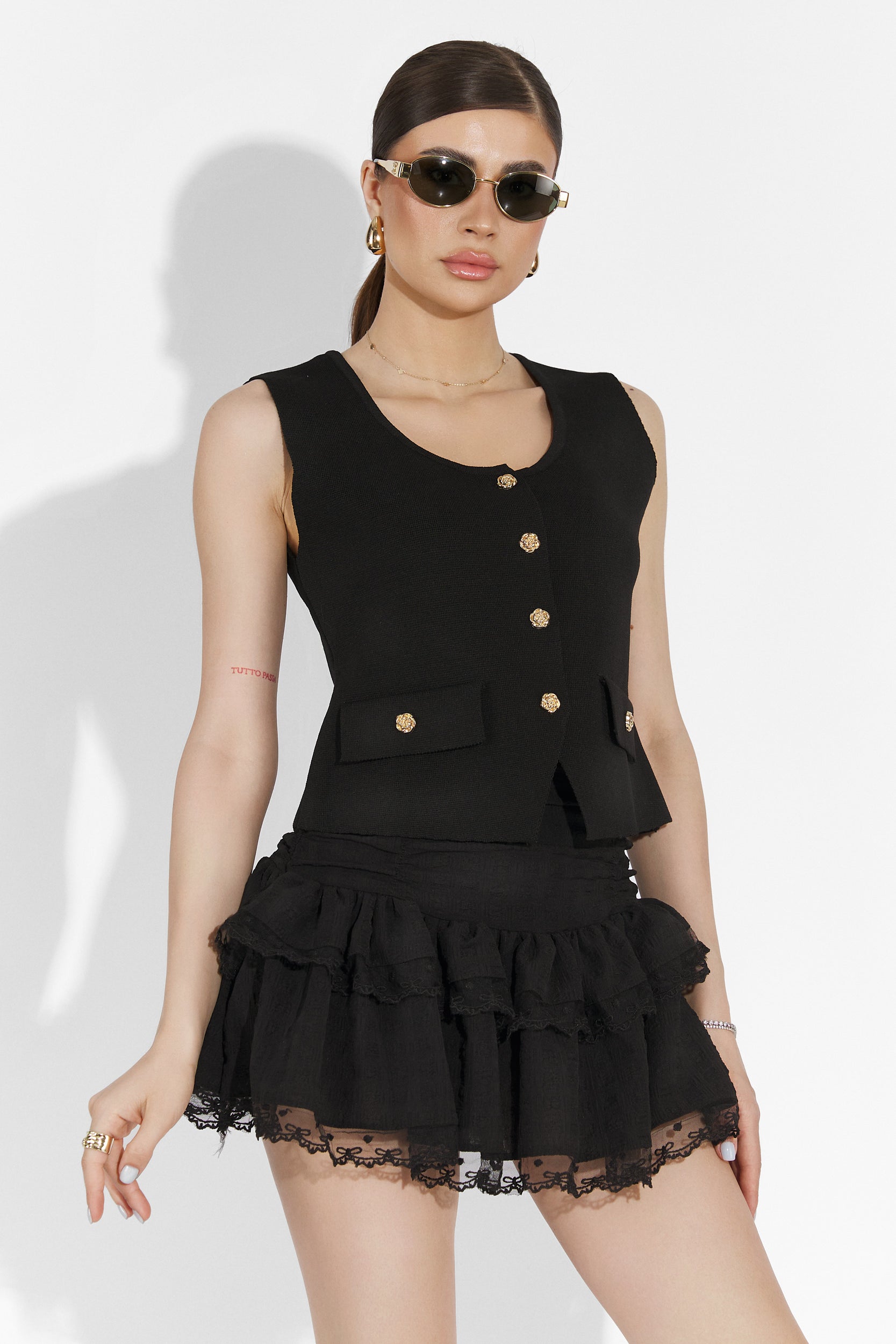 Alarcon Bogas Fekete Hétköznapi Szoknya Nőknek